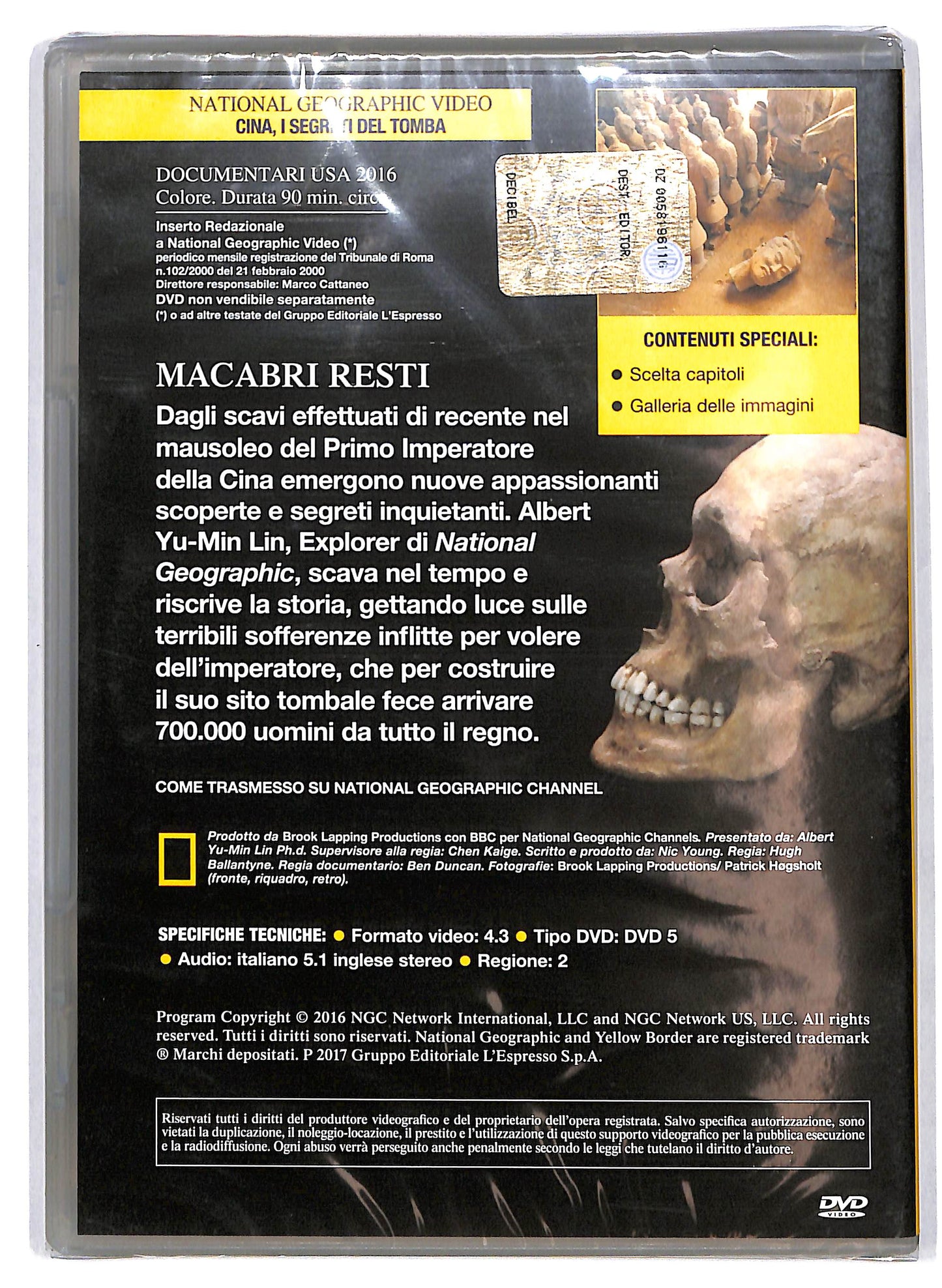 EBOND Cina: i segreti della Tomba Vol.167 EDITORIALE DVD D630809