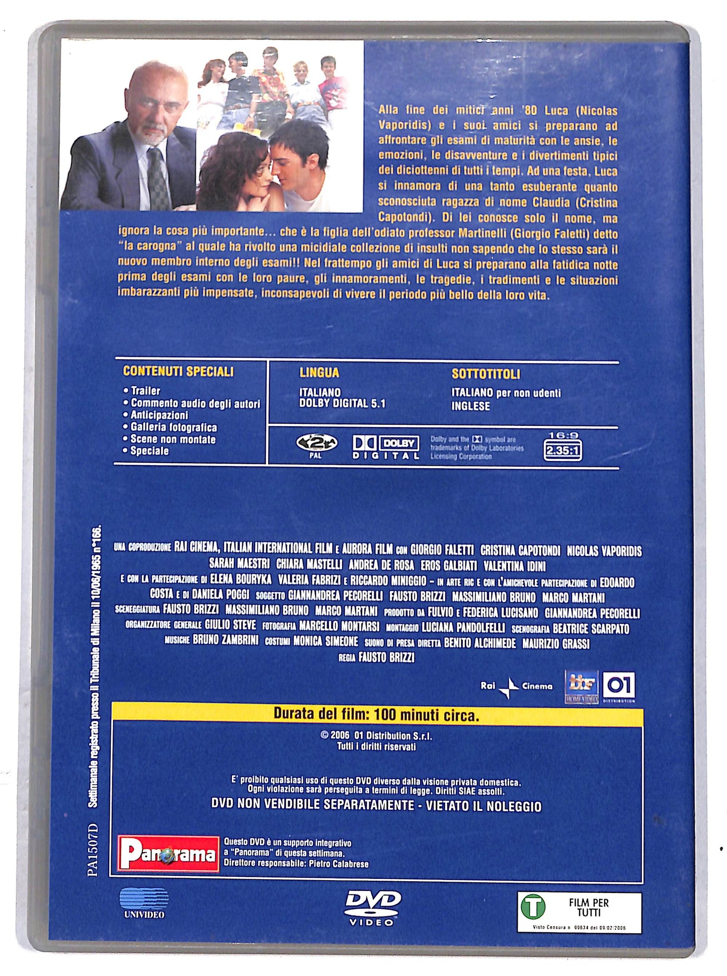 EBOND Notte prima degli esami EDITORIALE DVD D630901