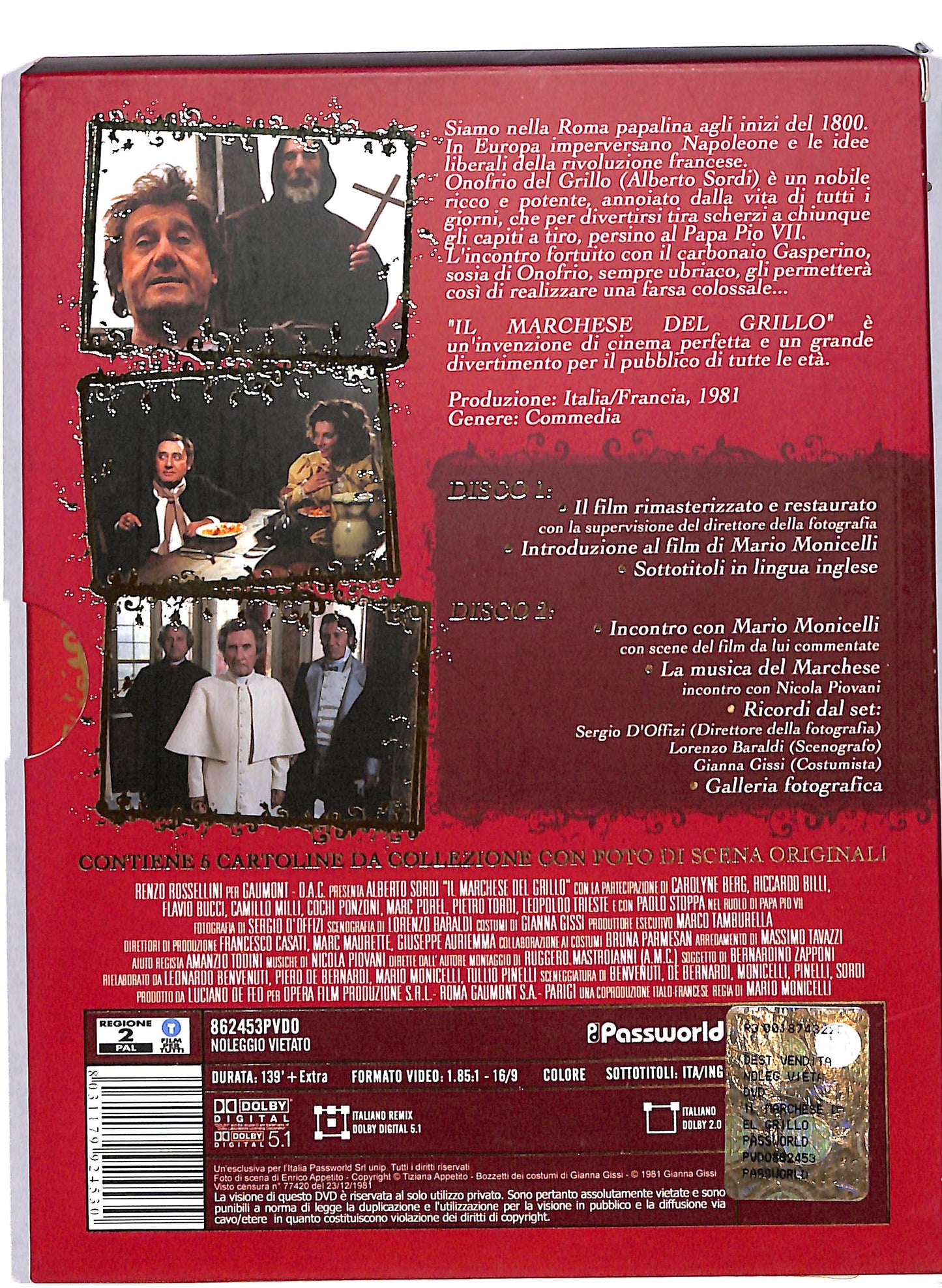 EBOND Il Marchese Del Grillo EDIZIONE DELUXE DVD D631010