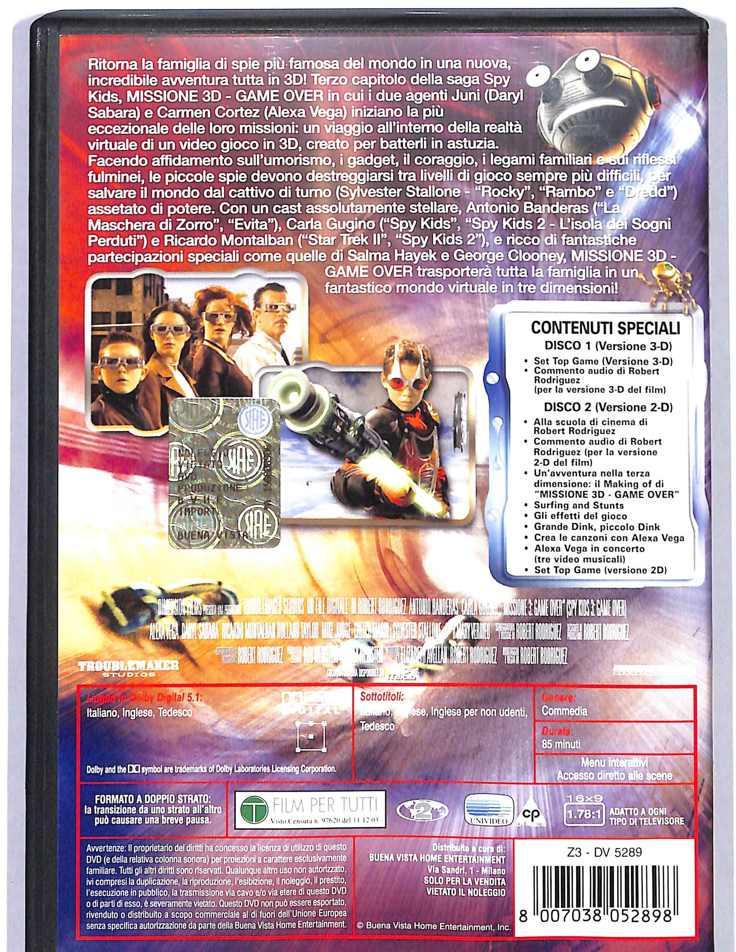 EBOND Missione 3D Game over Collector's edition DVD D631109