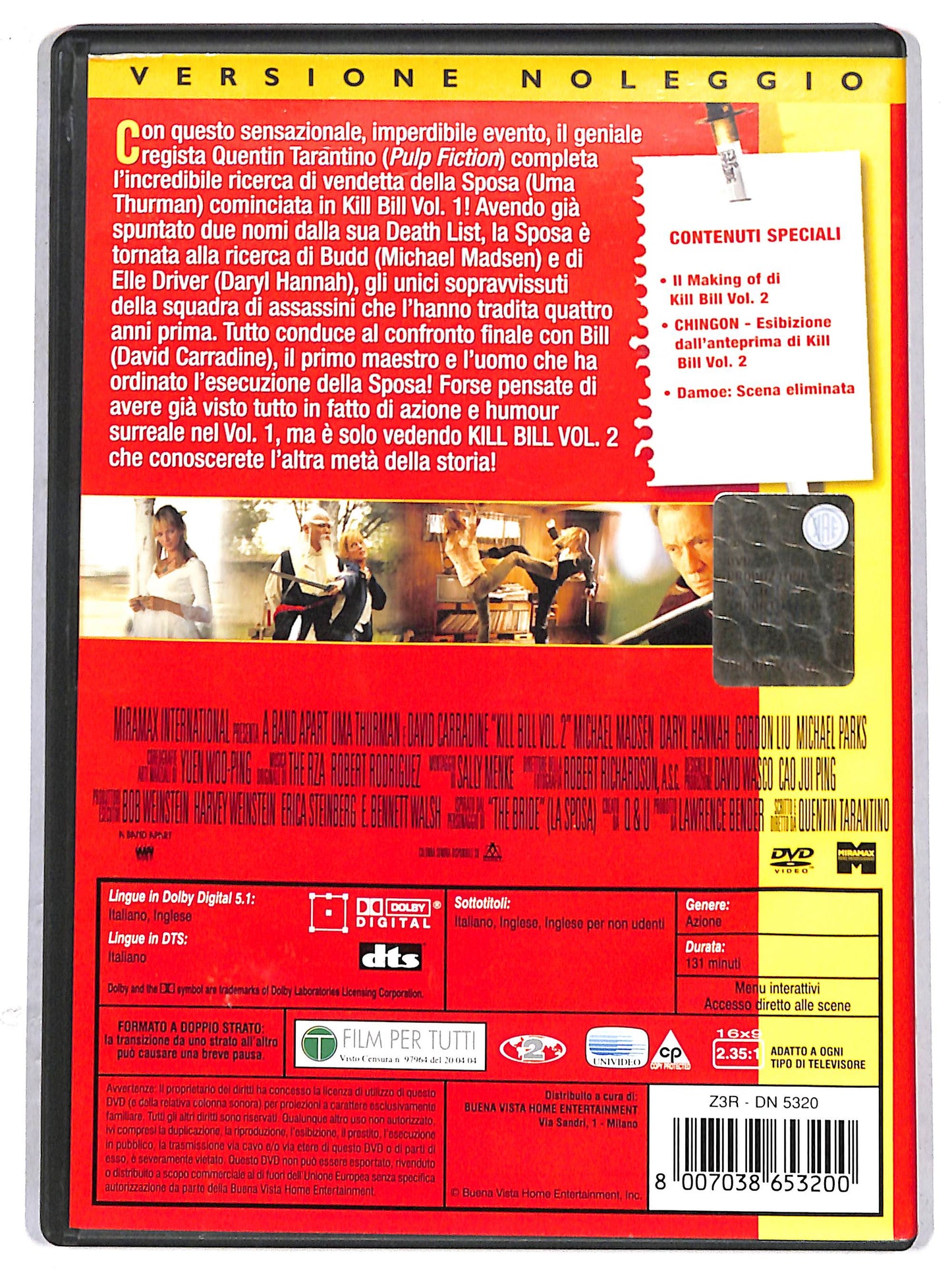 EBOND Kill Bill Volume 2 NOLEGGIO DVD D631504