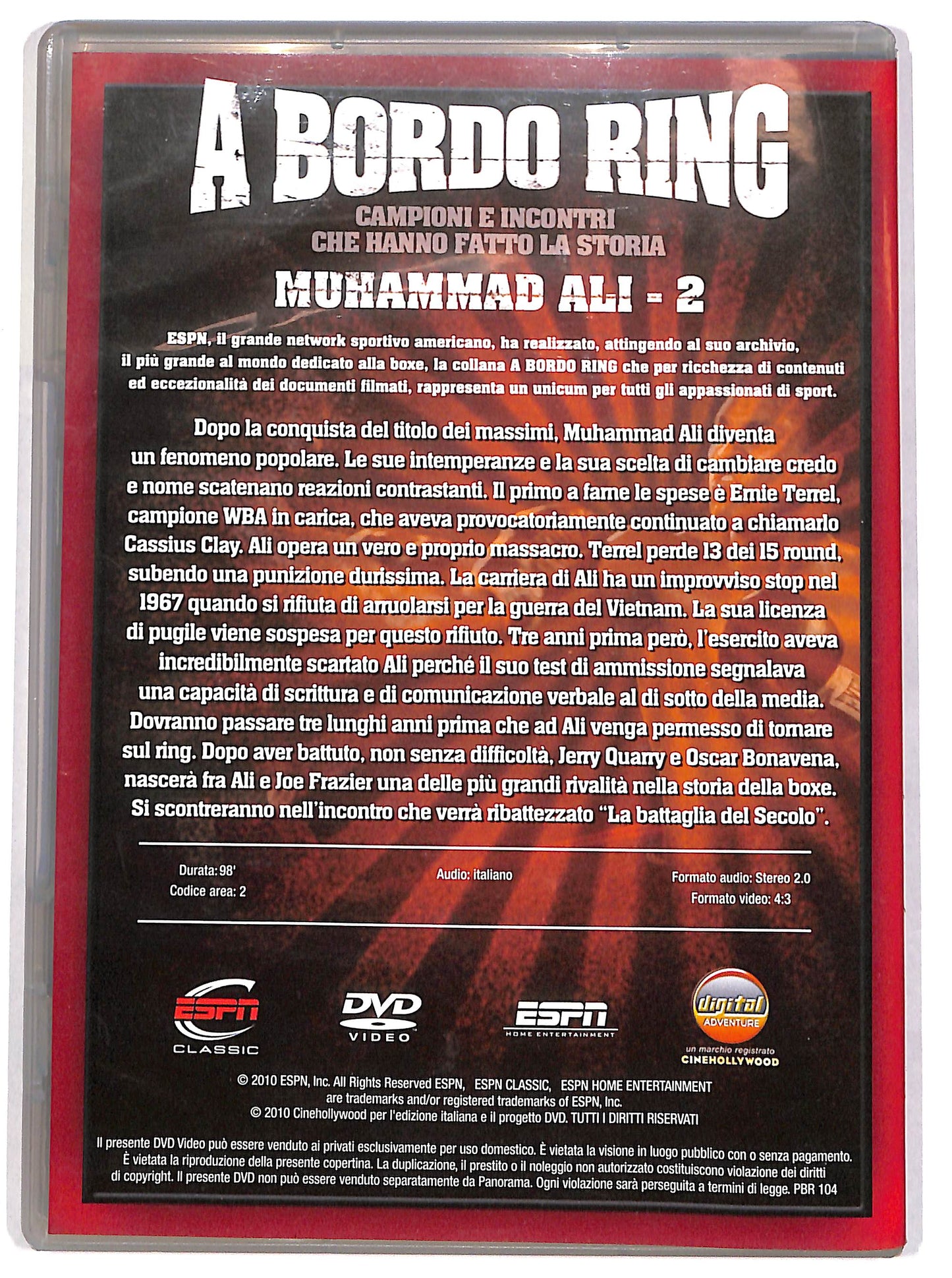 EBOND A bordo ring - Muhamme Ali Parte 2 EDITORIALE DVD D631929