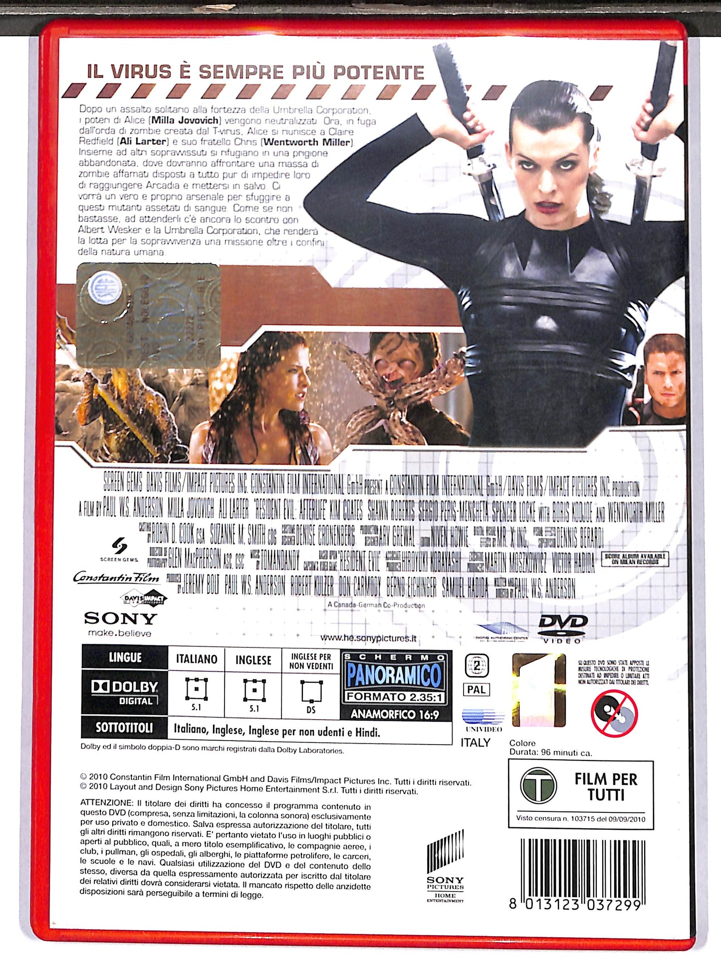 EBOND resident evil afterlife NOLEGGIO DVD D632226