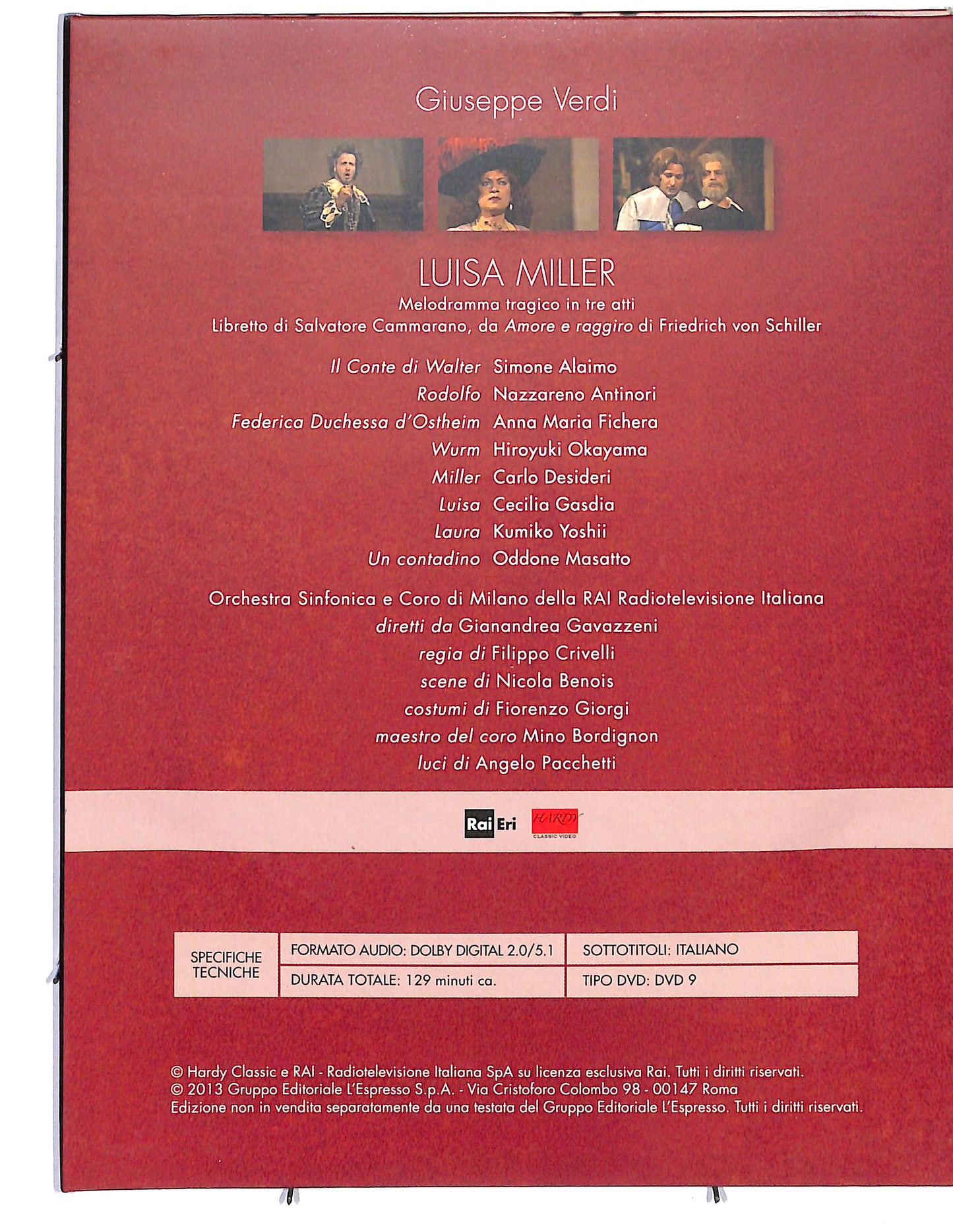 EBOND Viva Verdi 1813 - 2013 Luisa Miller vol.15 EDITORIALE DVD D632451