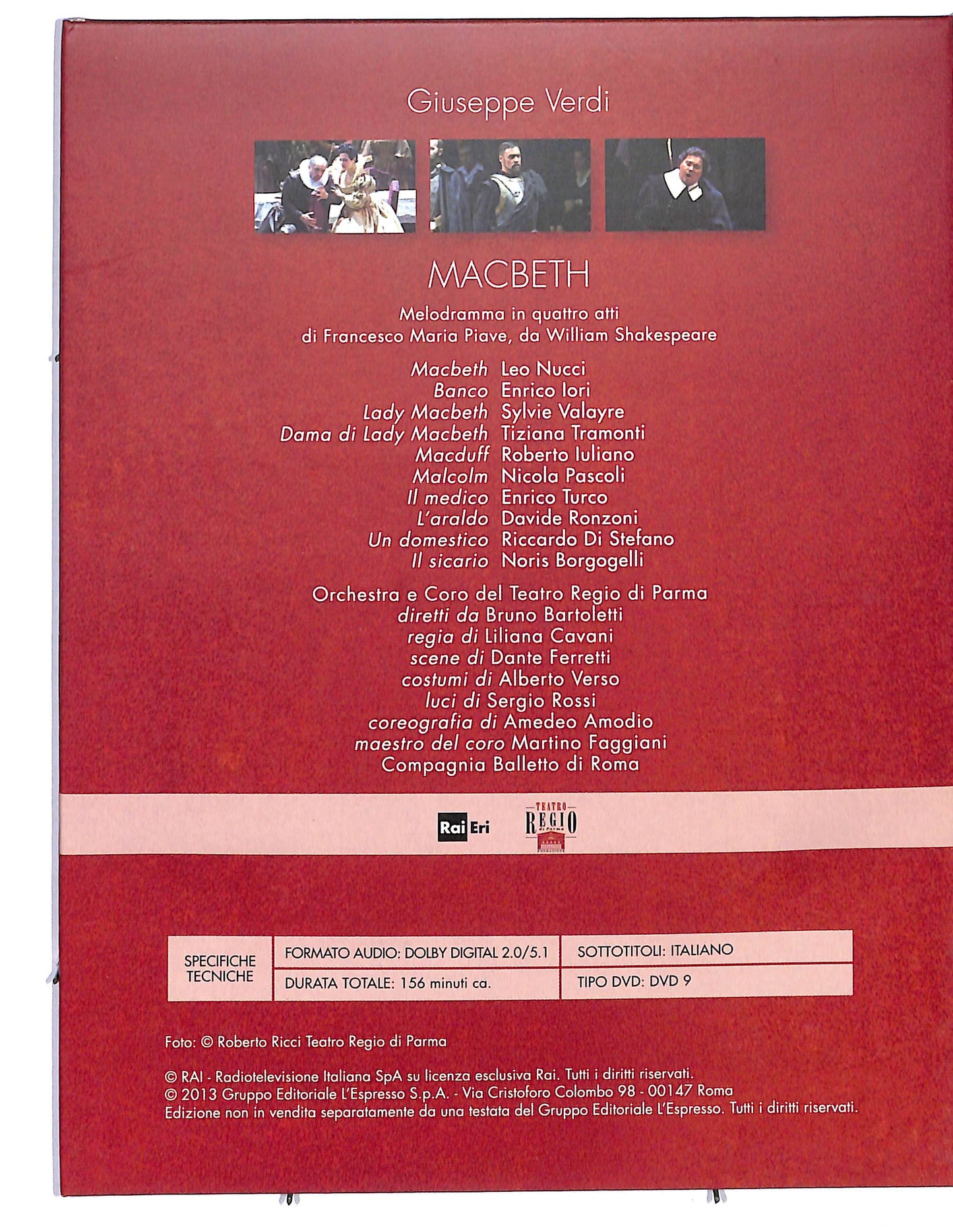 EBOND Viva Verdi 1813 - 2013 Macbeth vol.14 EDITORIALE DVD D632452