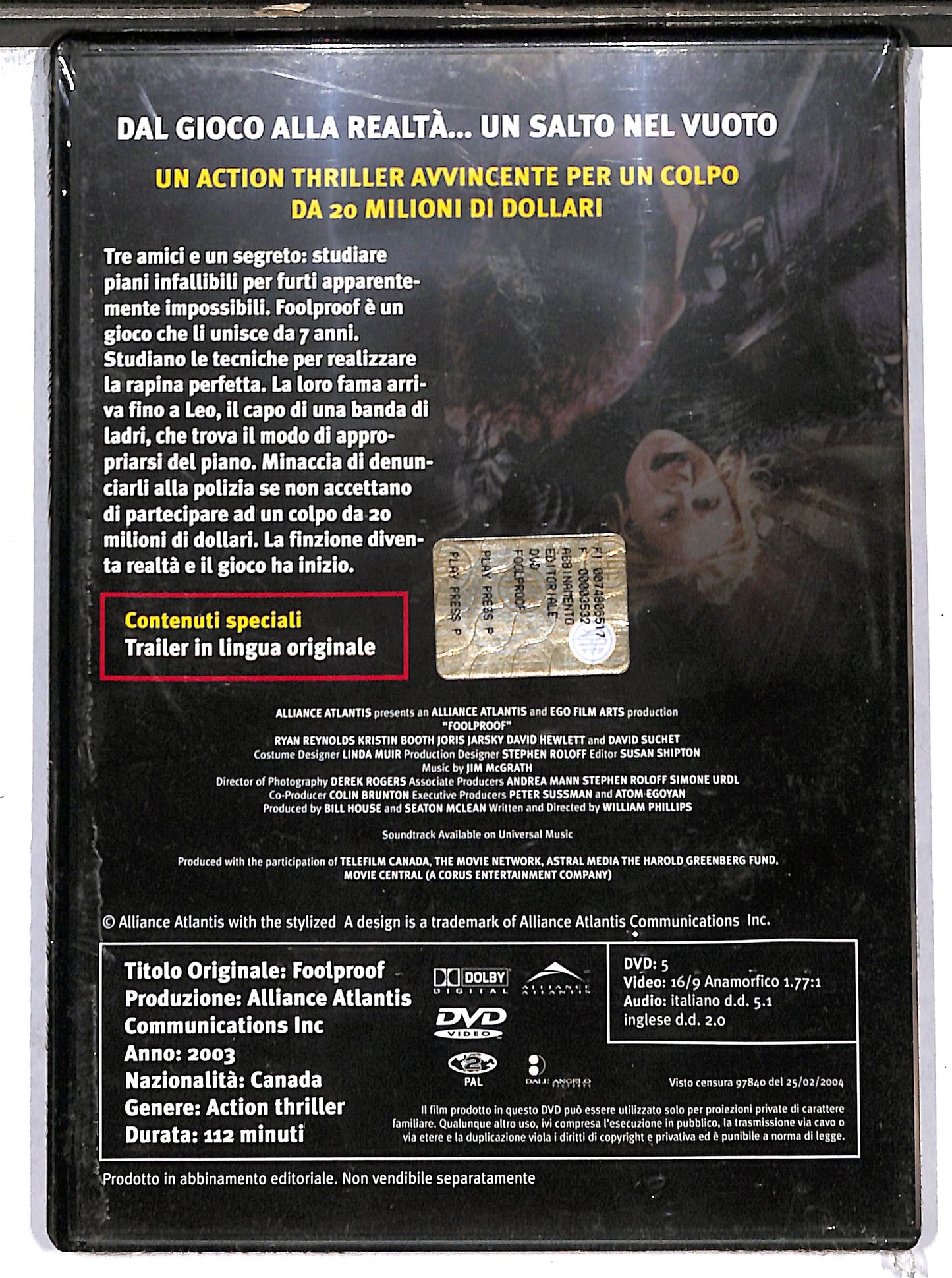 EBOND Foolproof EDITORIALE DVD D633314