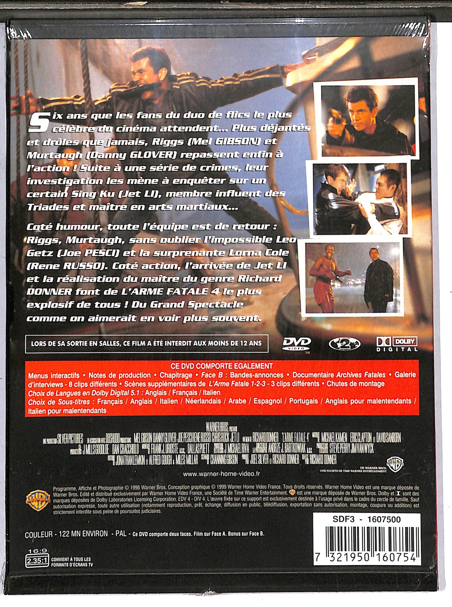 EBOND l'Arme fatale 4 SNAPPER DVD D633315