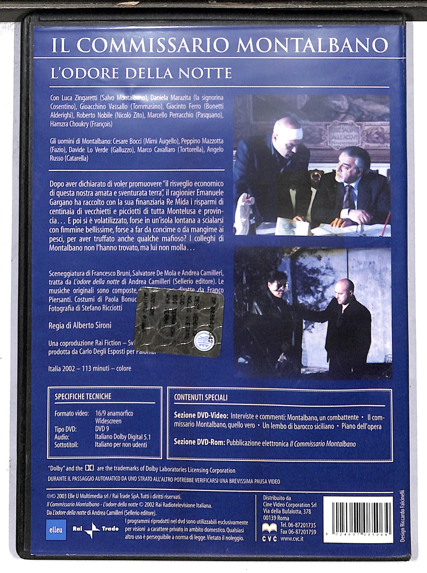 EBOND Il commissario Montalbano. L'odore della notte EDITORIALE DVD D633333