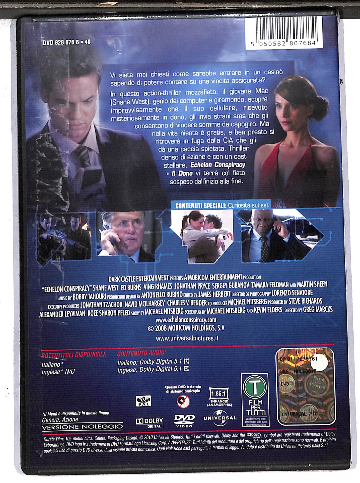 EBOND echelon conspiracy il dono NOLEGGIO DVD D633347