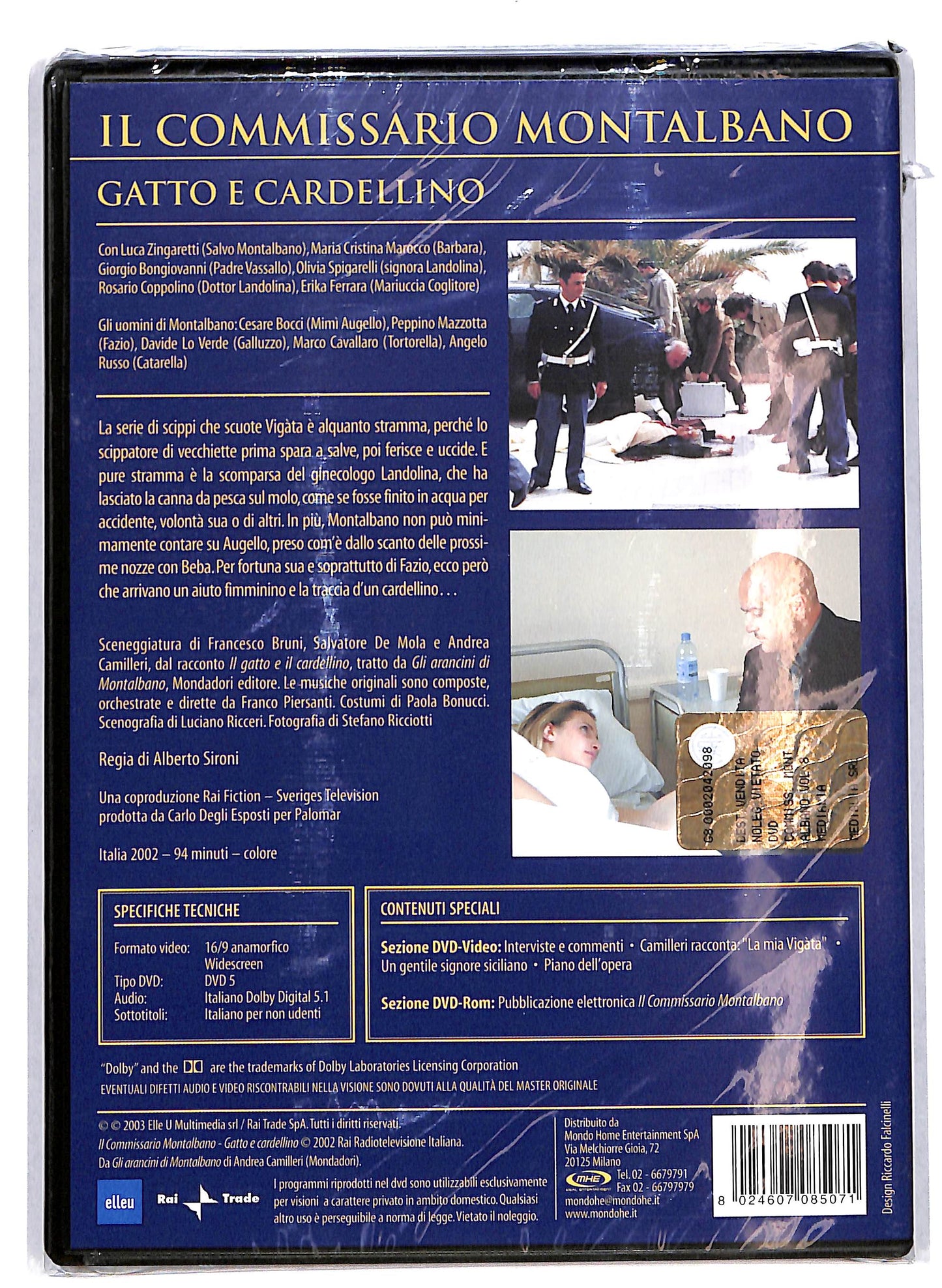 EBOND Il Commissatio Montalbano Gatto e Cardellino DVD D633401