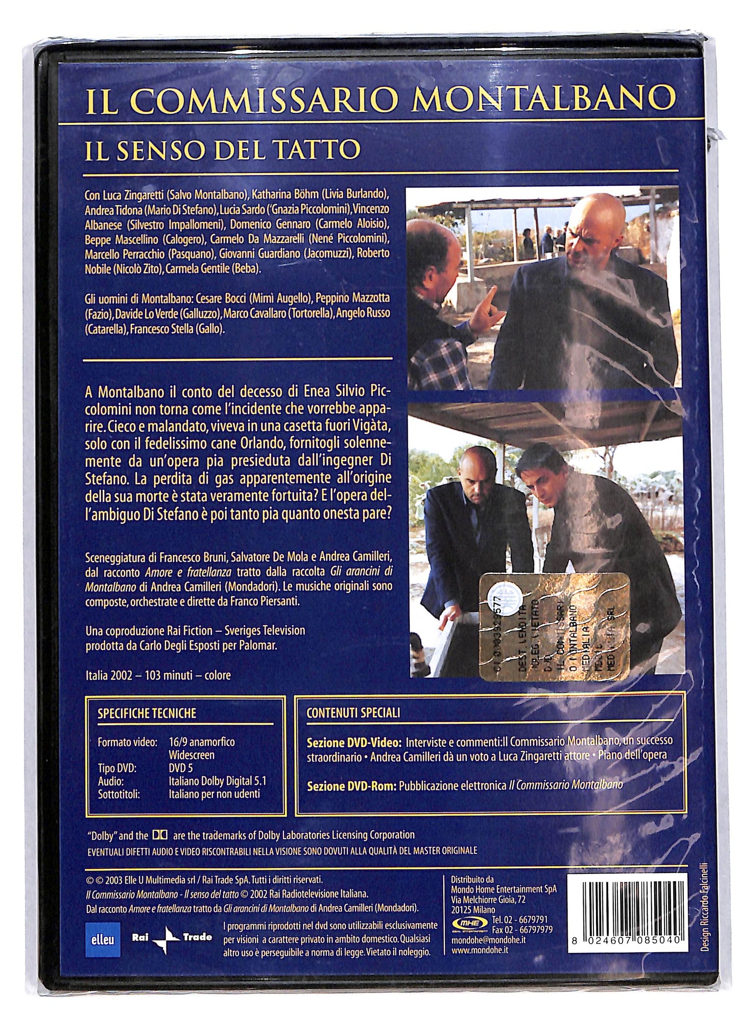 EBOND Il commissario Montalbano Il senso del tatto DVD D633702