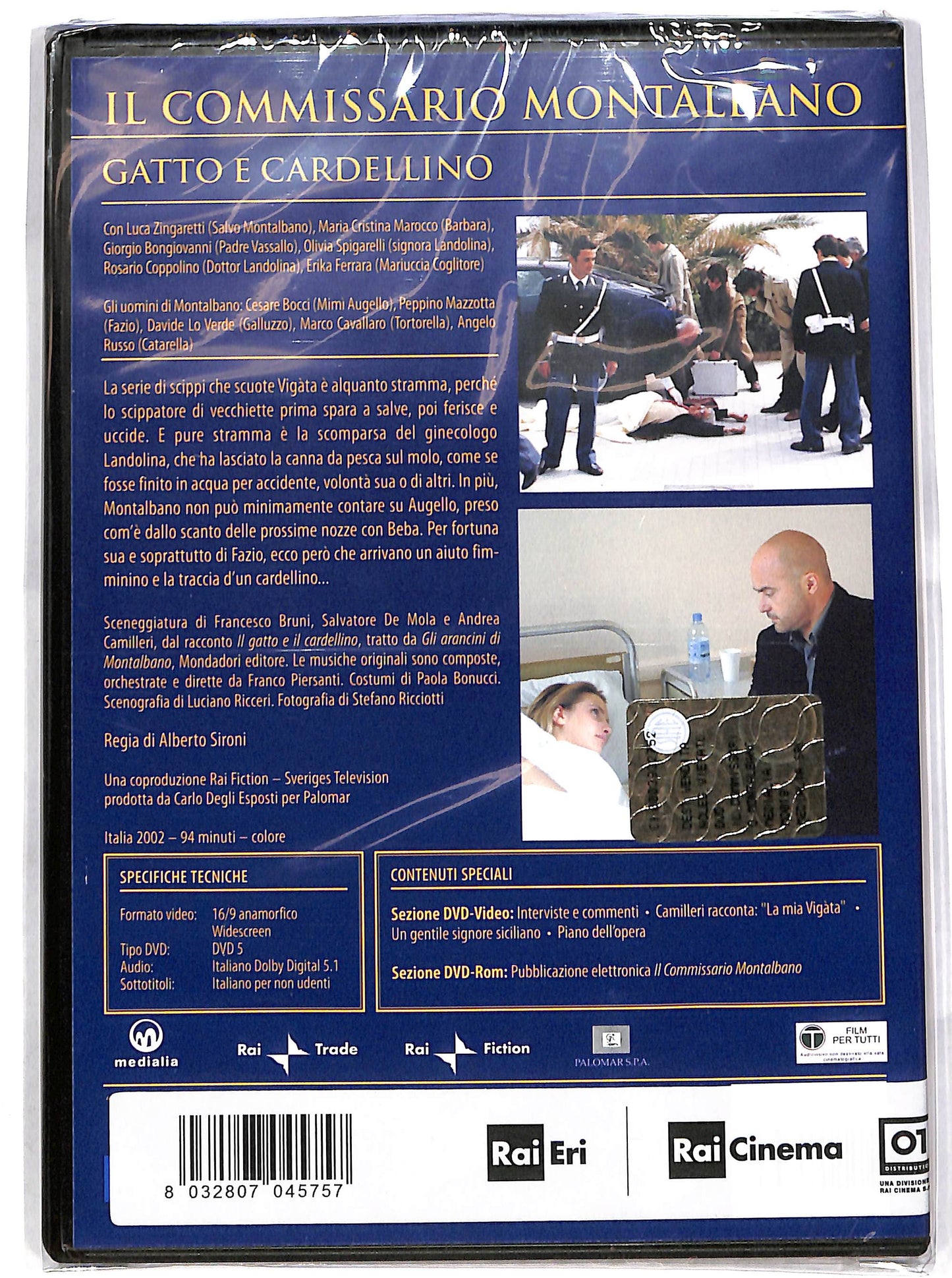 EBOND Il Commissario Montalbano : gatto e cardellino EDITORIALE DVD D634001