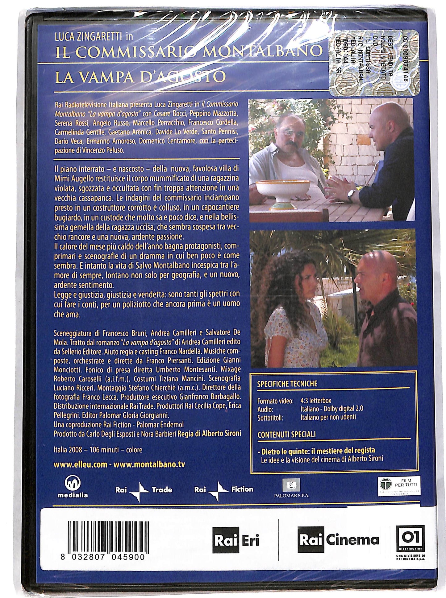 EBOND Il commissario Montalbano. La vampa d'agosto EDITORIALE DVD D634003