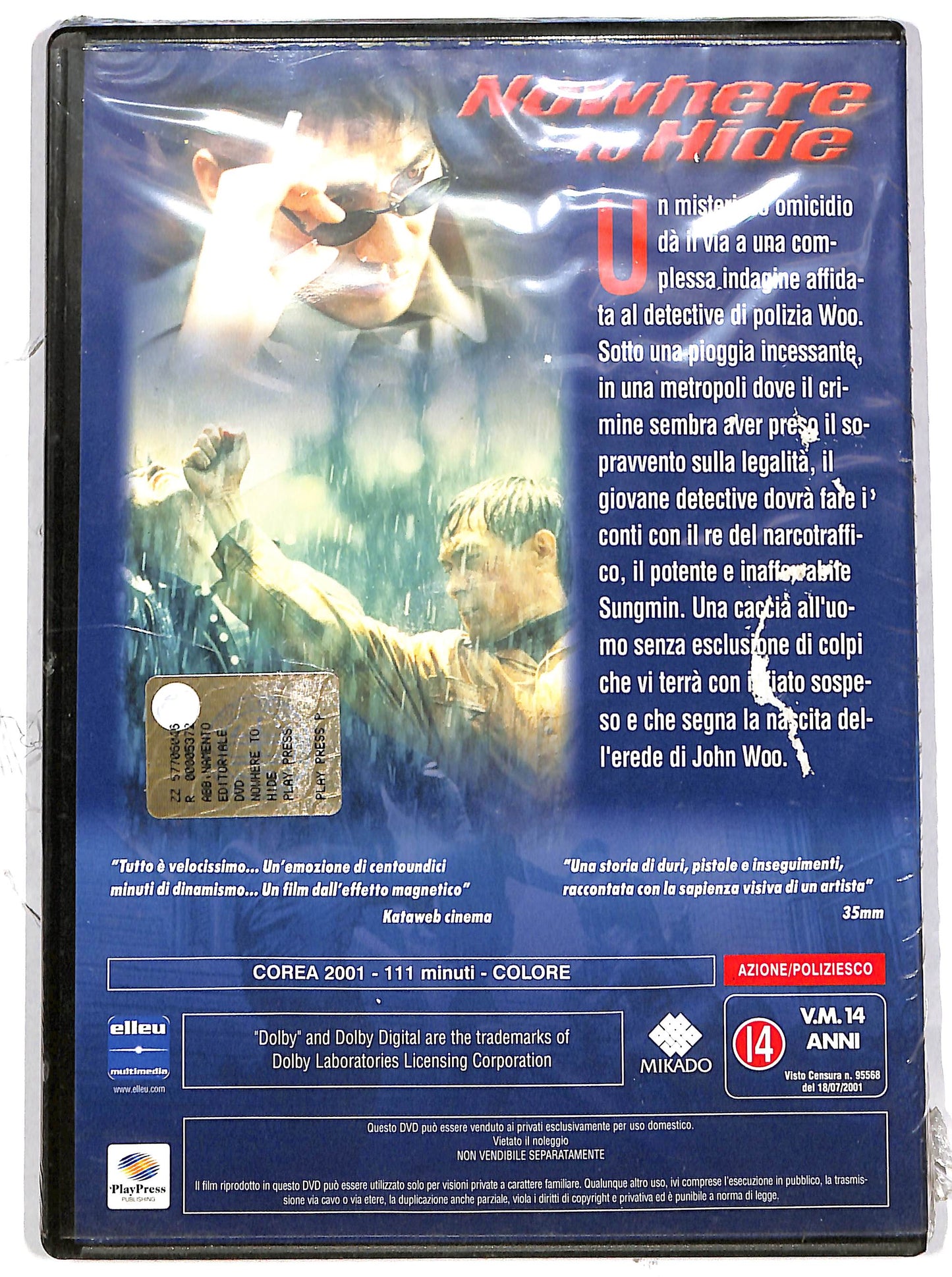 EBOND Nowhere to Hide EDITORIALE DVD D634313