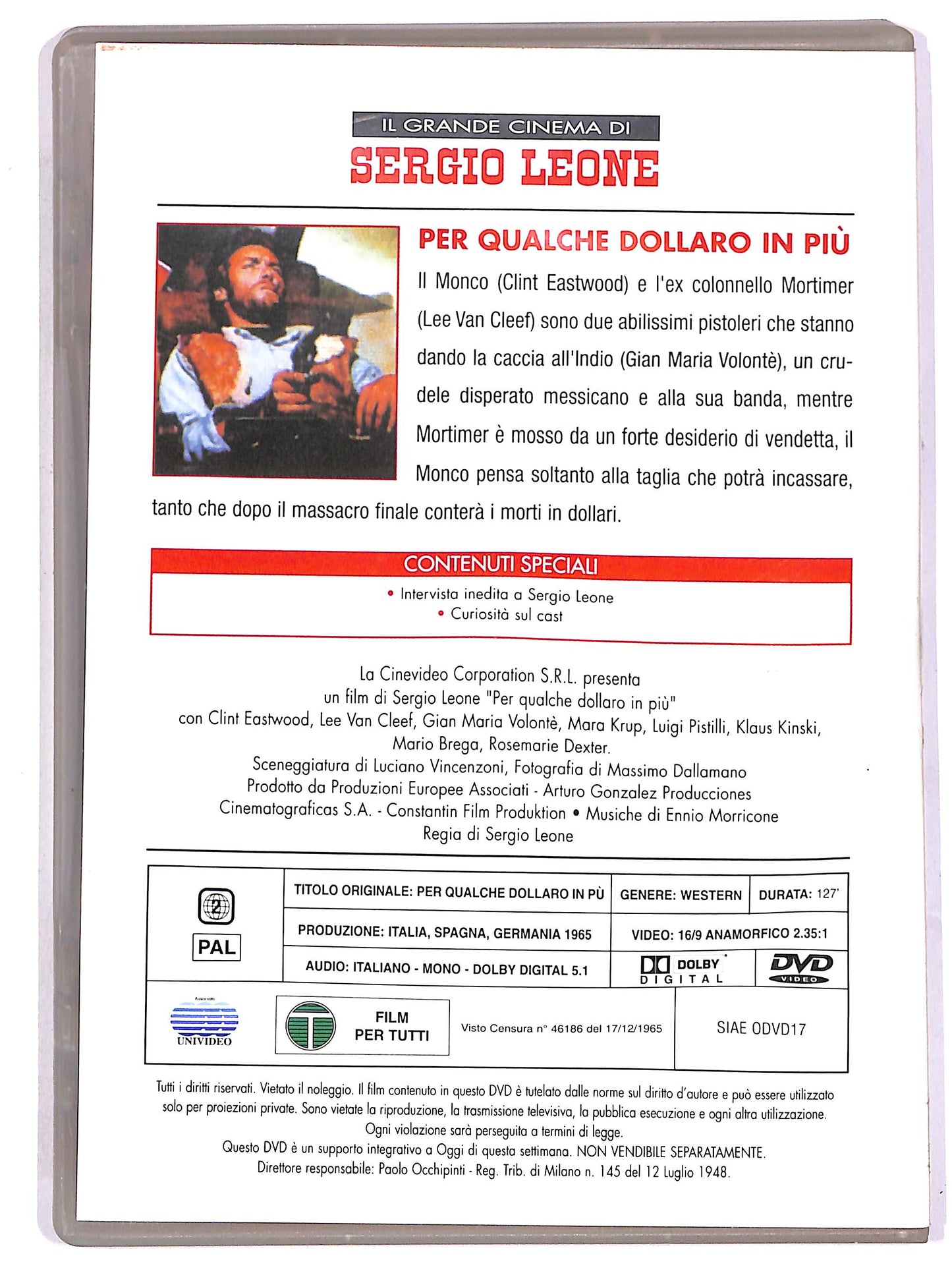 EBOND Sergio Leone - Per qualche dollaro in piu EDITORIALE DVD D634636