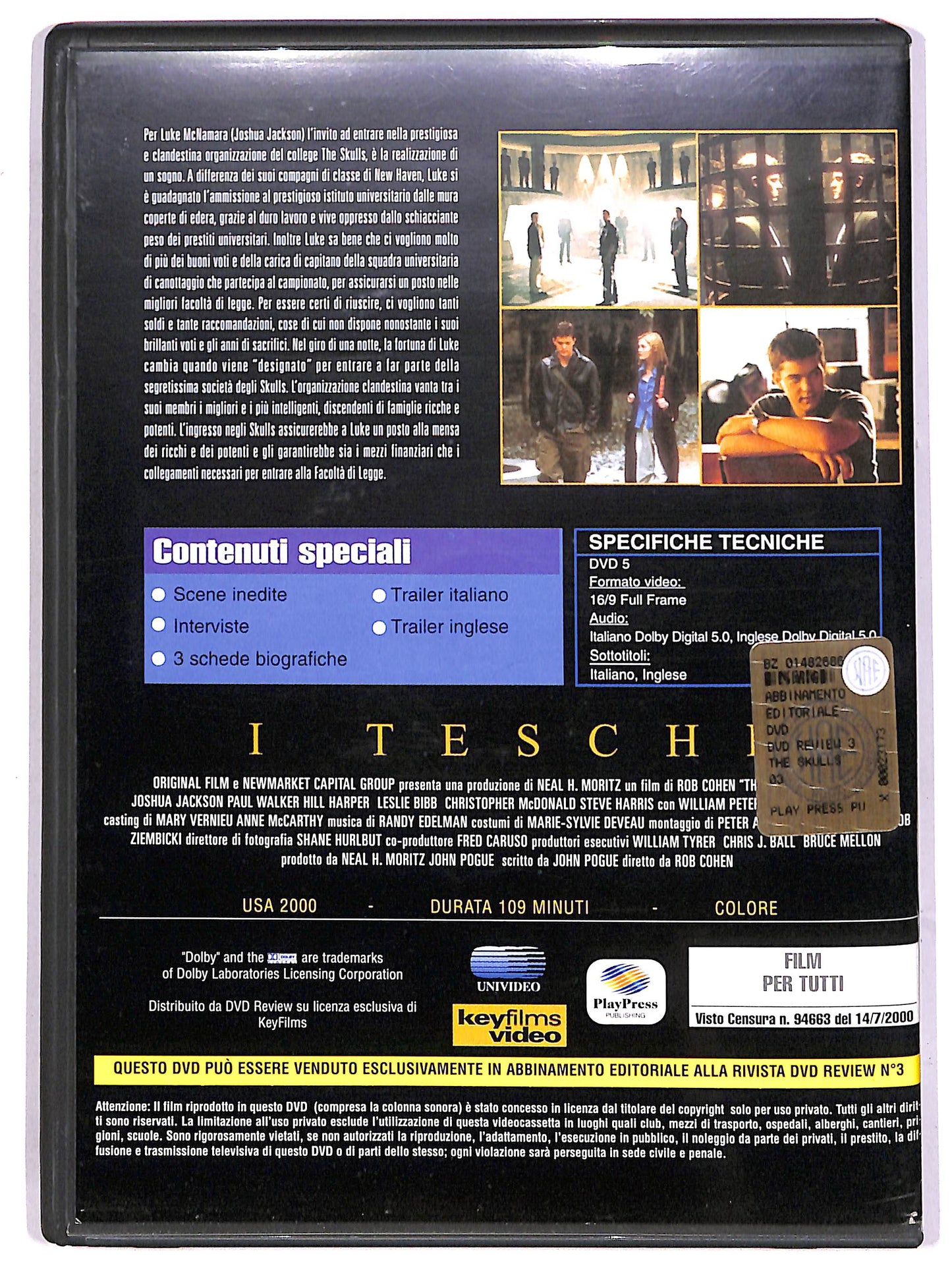 EBOND The Skulls - I teschi EDITORIALE DVD D634901