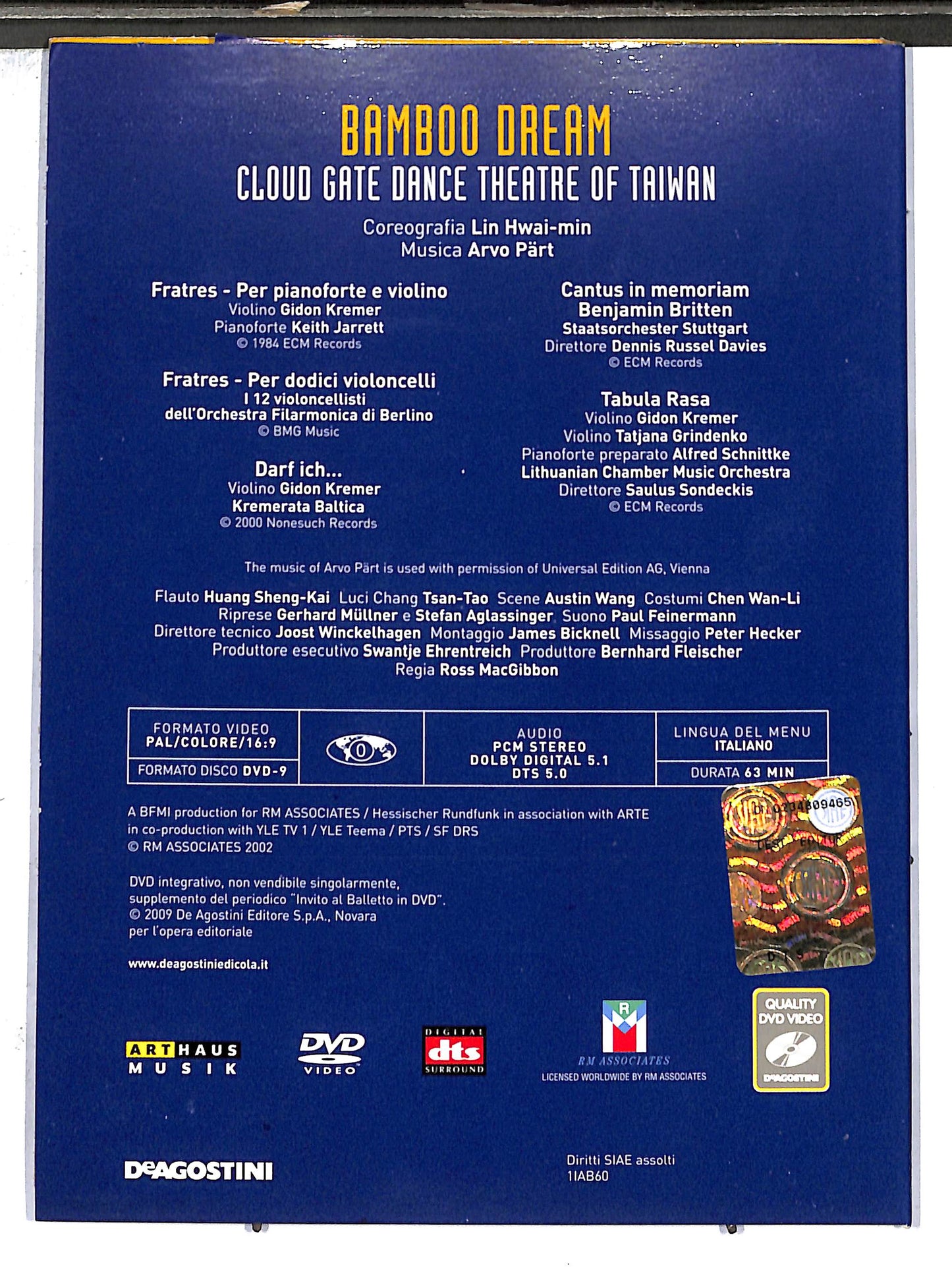 EBOND bamboo dream cloud gate dance vol 09 EDITORIALE DVD D635333