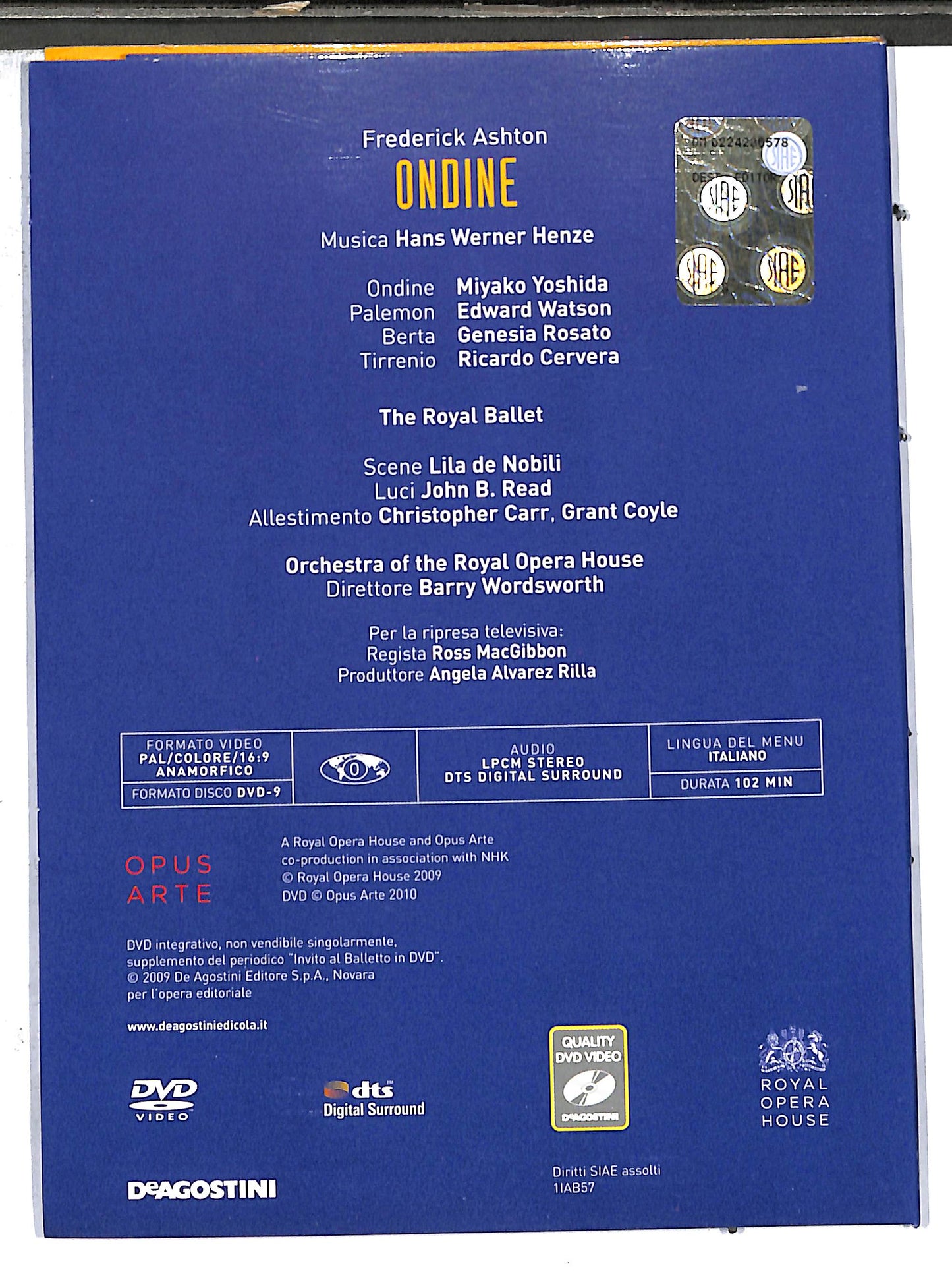 EBOND frederick ashton ondine vol 57 EDITORIALE DVD D635338