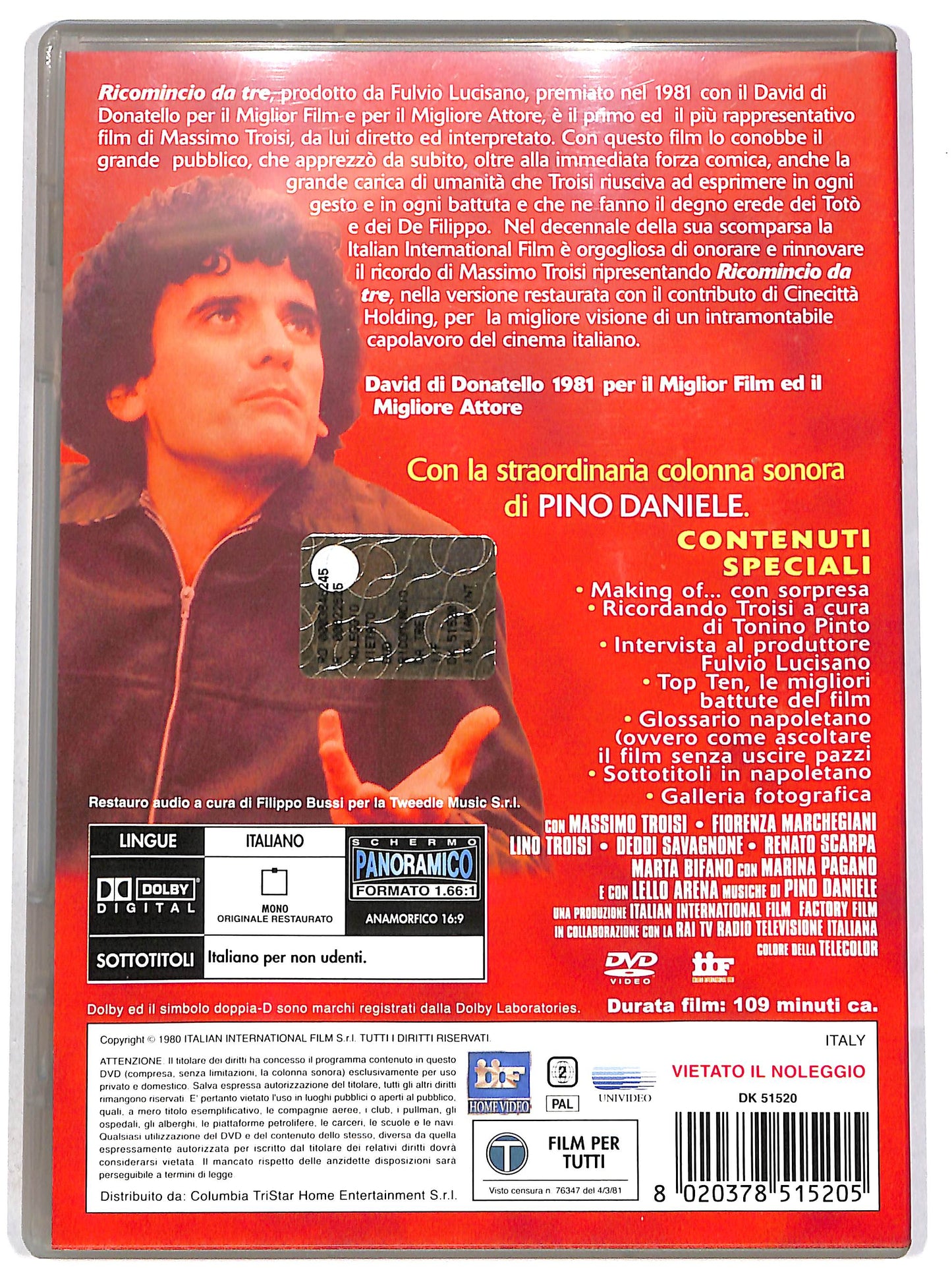 EBOND Ricomincio da tre Collector's Edition DVD D635402