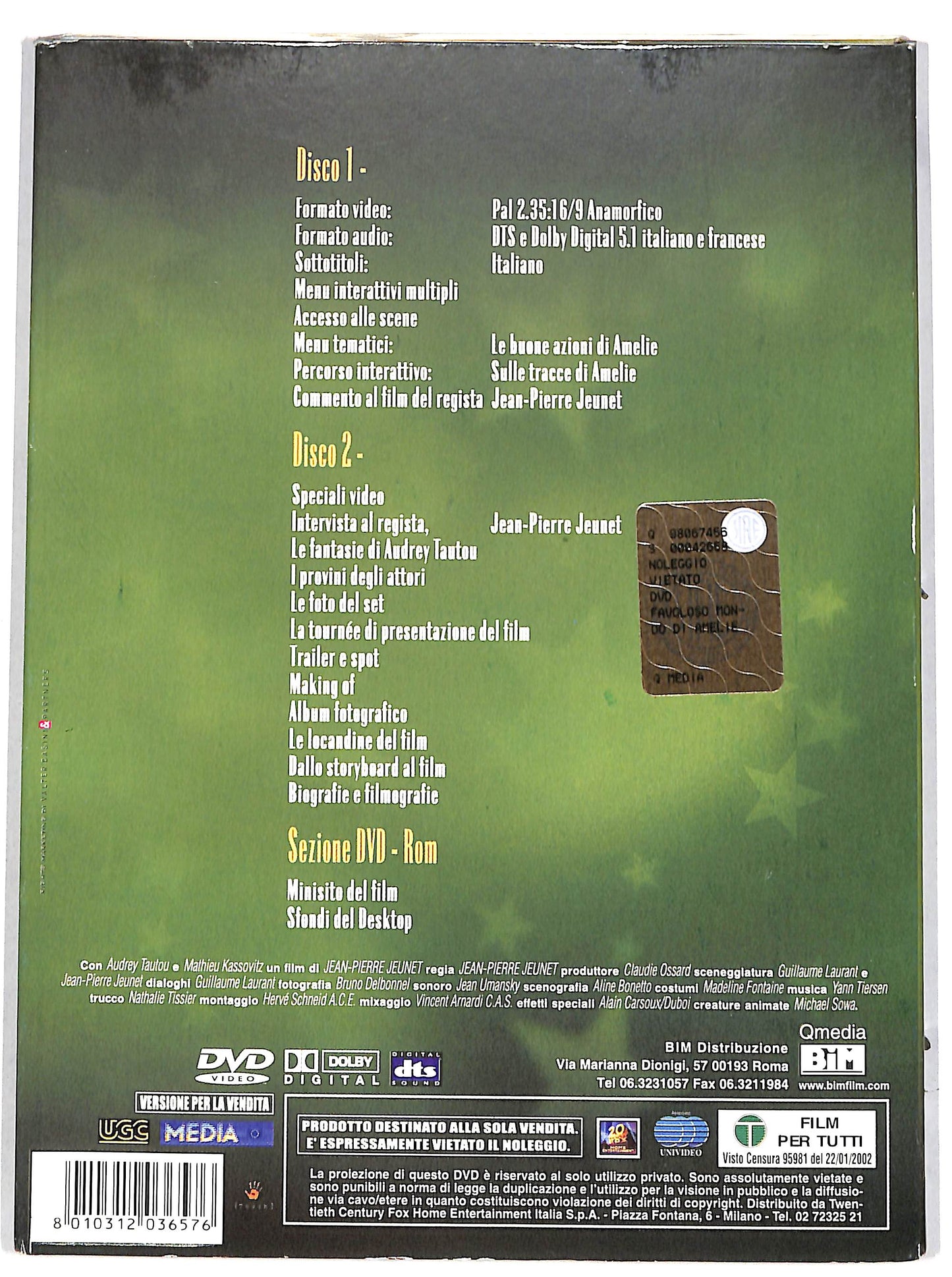 EBOND Il favoloso mondo di Amelie 2DVD DVD D635461