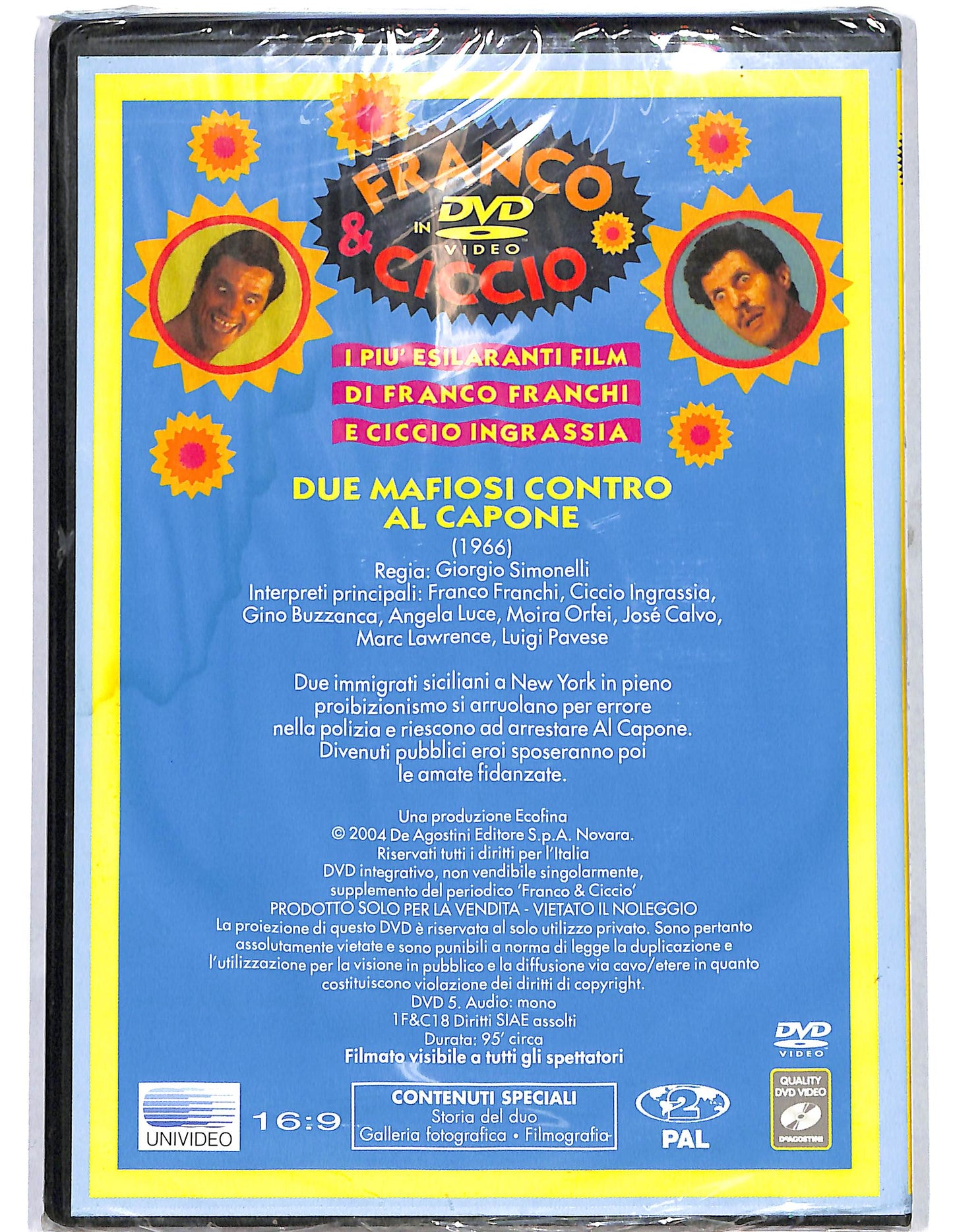 EBOND Due mafiosi contro Al Capone Franco e Ciccio EDITORIALE DVD D635902