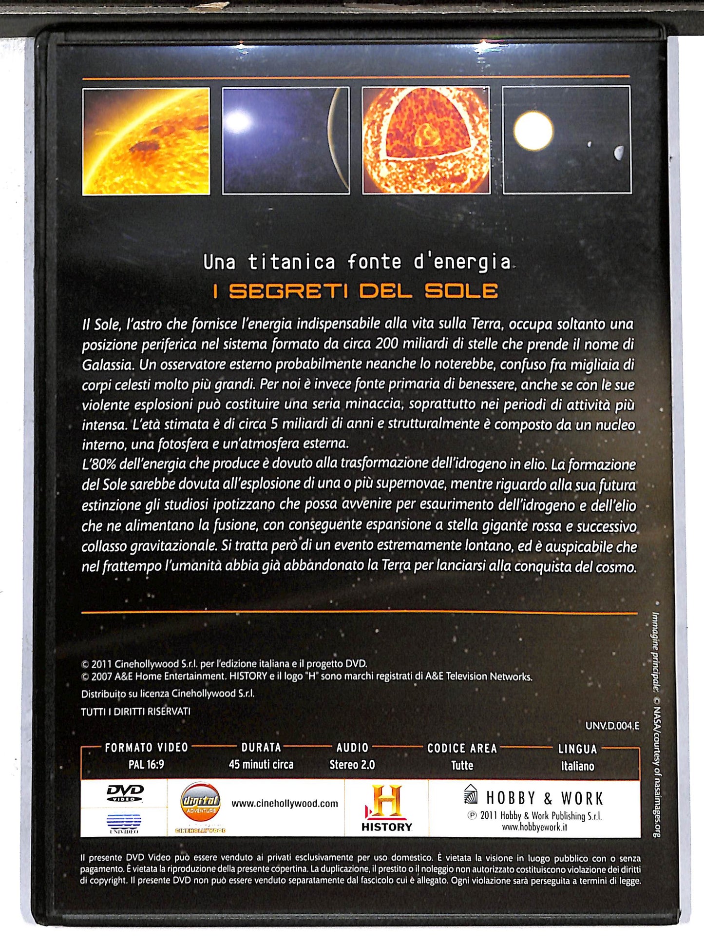 EBOND i segreti del sole - spazio history EDITORIALE DVD D636206