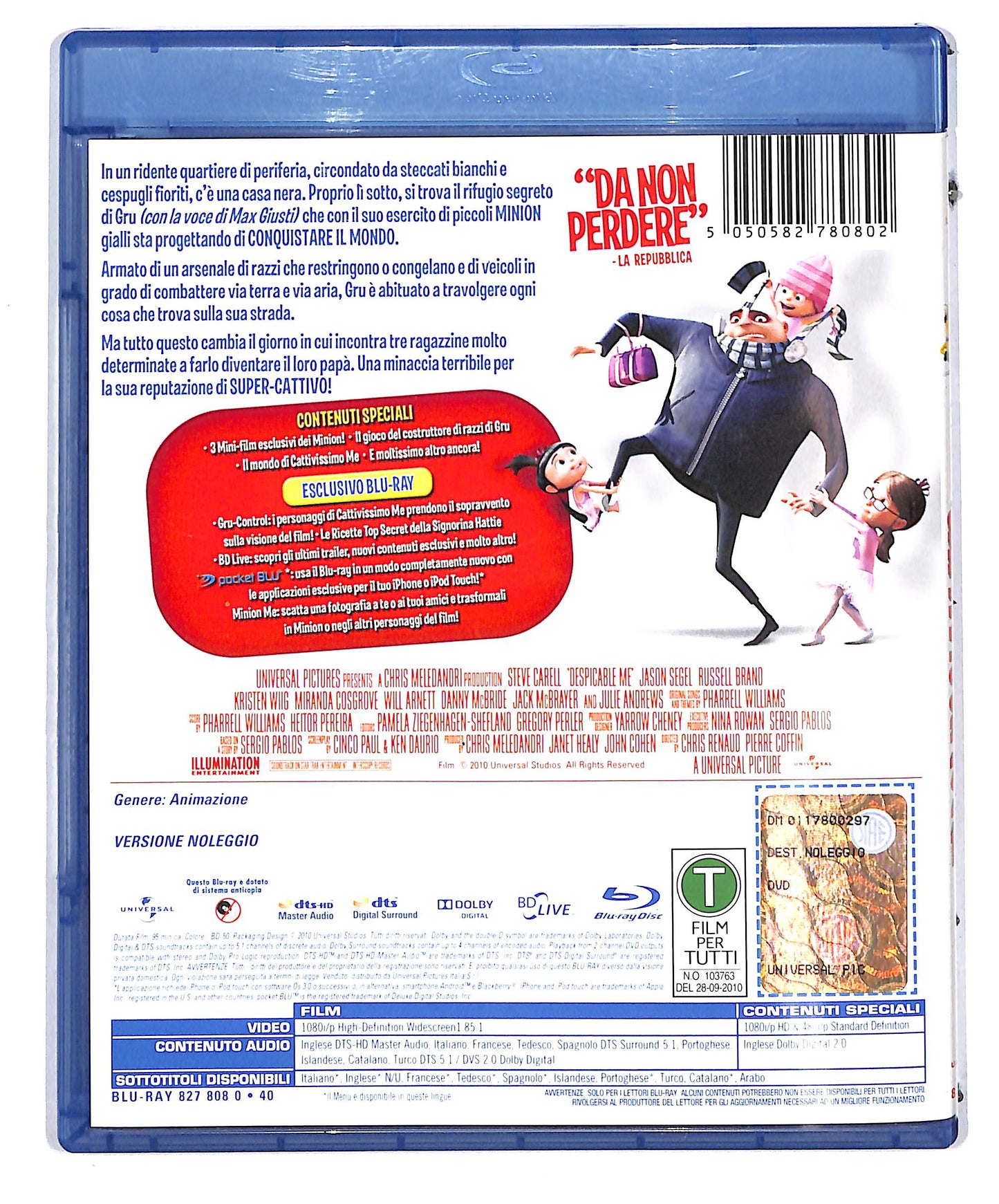 EBOND Cattivissimo Noleggio BLURAY D636317