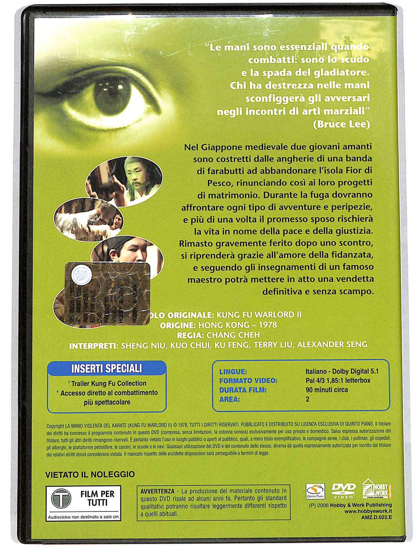 EBOND La mano violenta del karate EDITORIALE DVD D636520