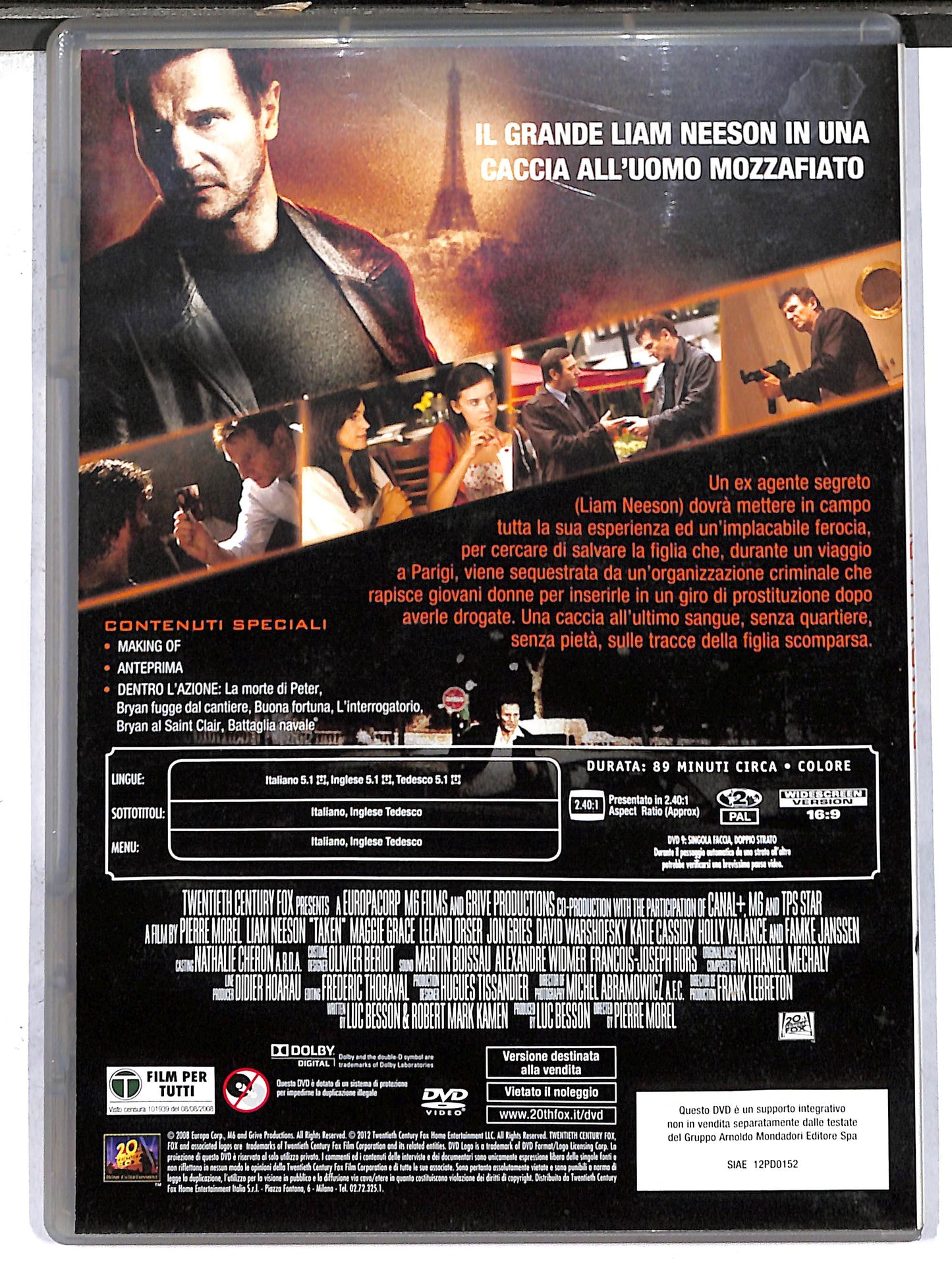 EBOND Taken - Io Vi Trovero' EDITORIALE DVD D637131