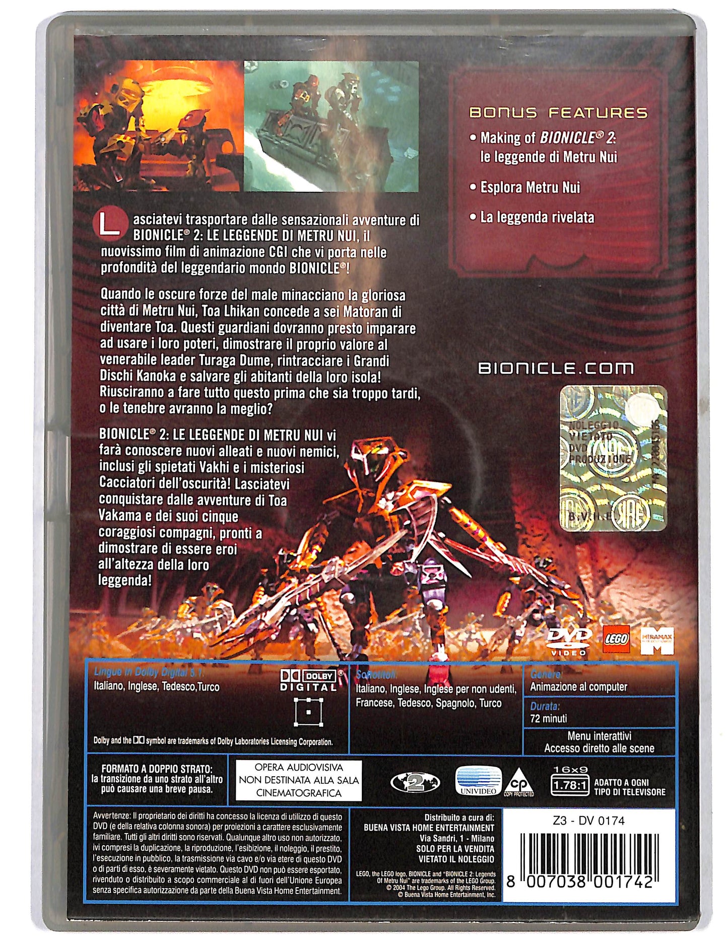 EBOND Bionicle 2 La leggenda di Metru Nuf DVD D637245