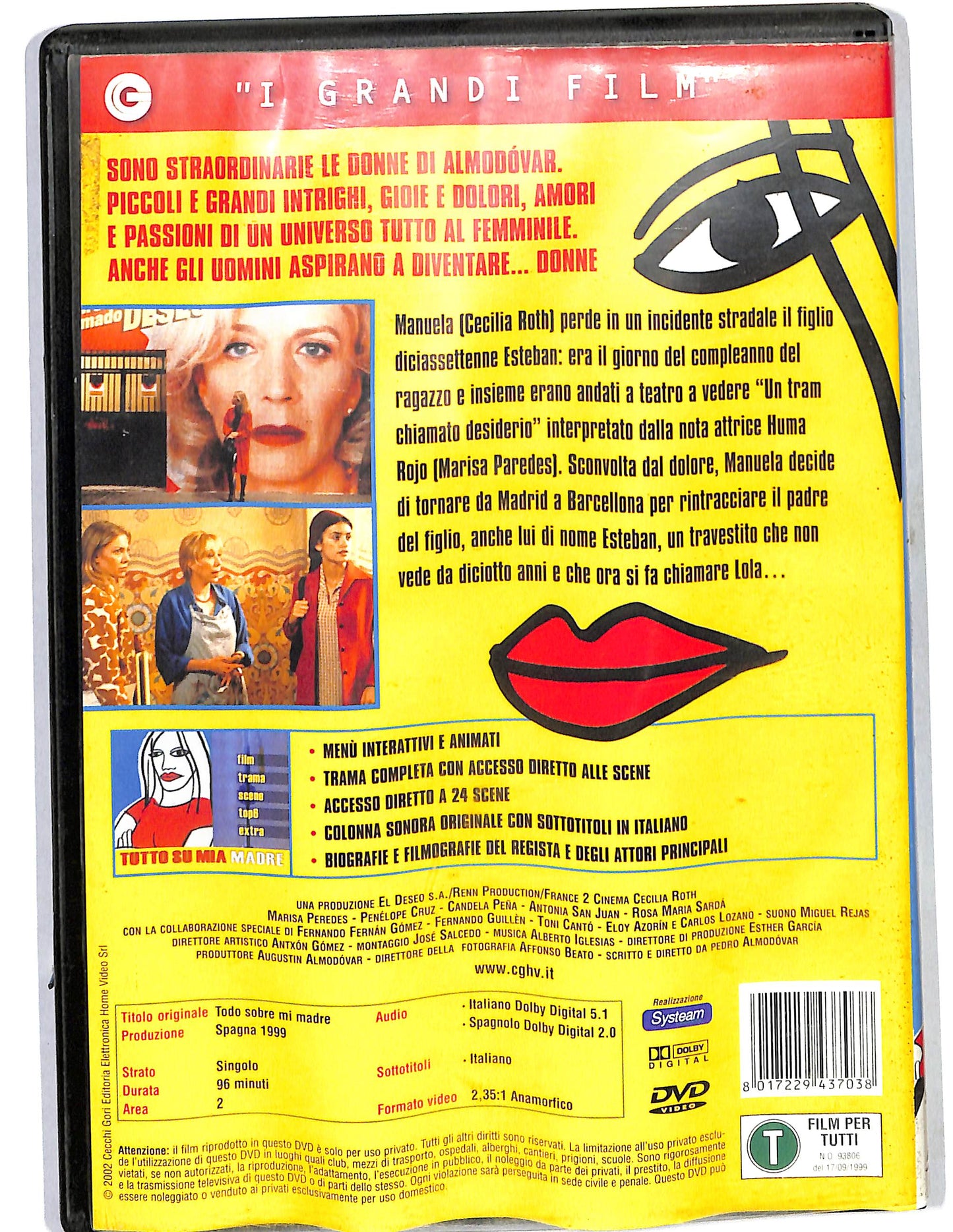EBOND Tutto su mia madre EDITORIALE DVD D637331