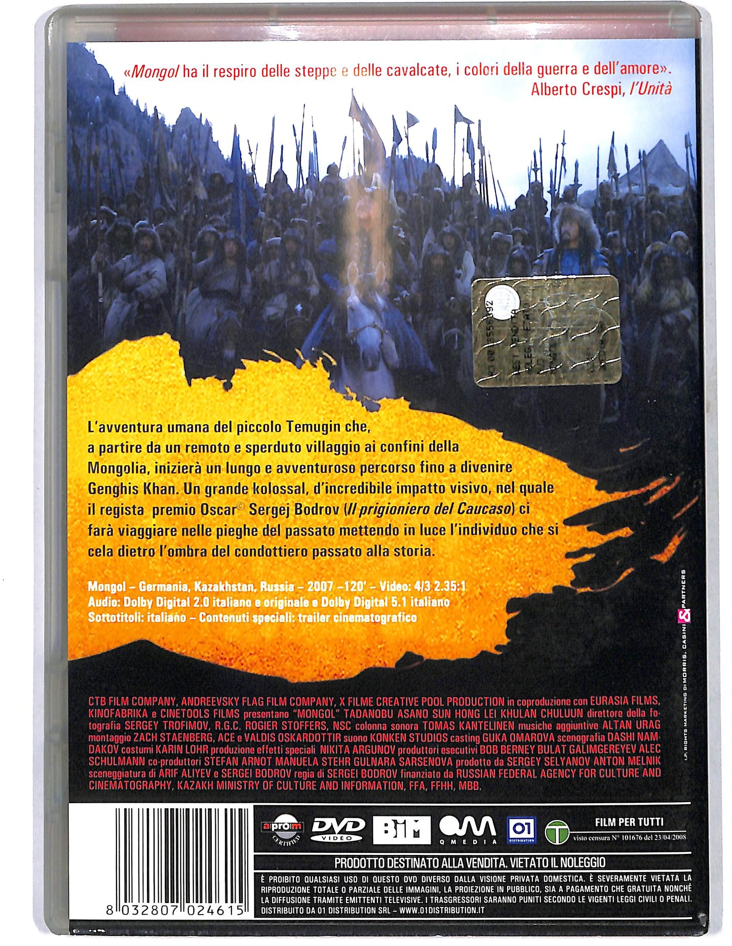EBOND Mongol La vera storia di Genghis Khan DVD D637446