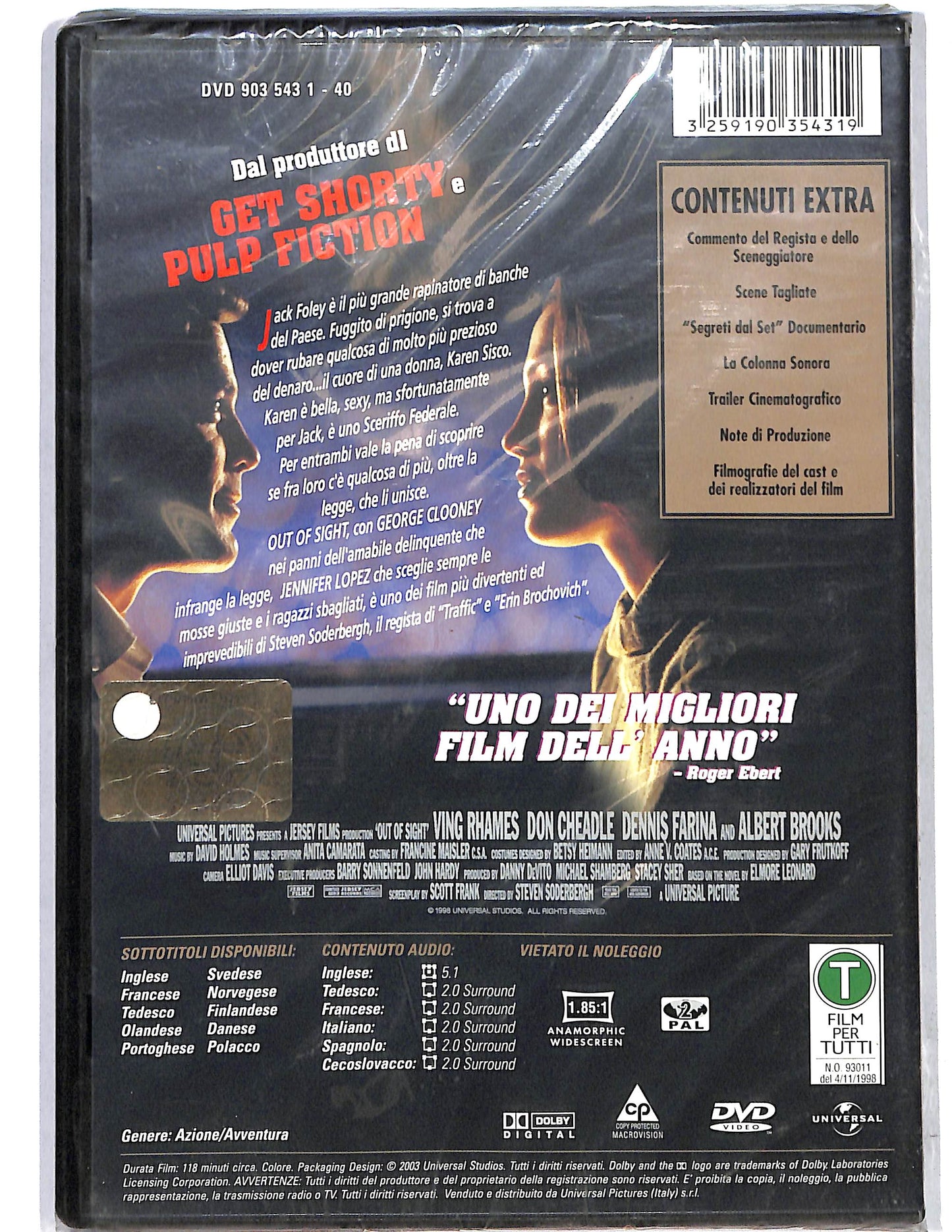 EBOND Out of sight Gli opposti si attraggono DVD D637545