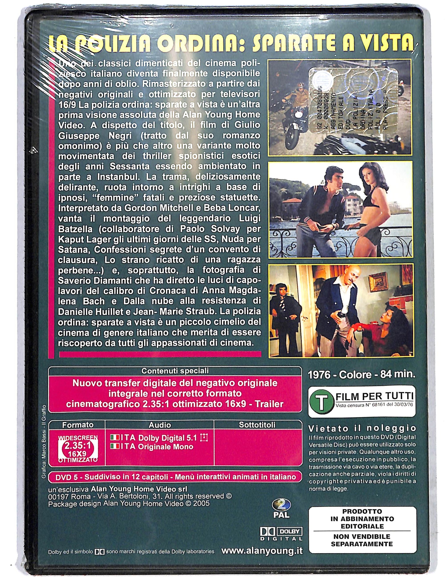 EBOND La polizia ordina:sparate a vista EDITORIALE DVD D637552