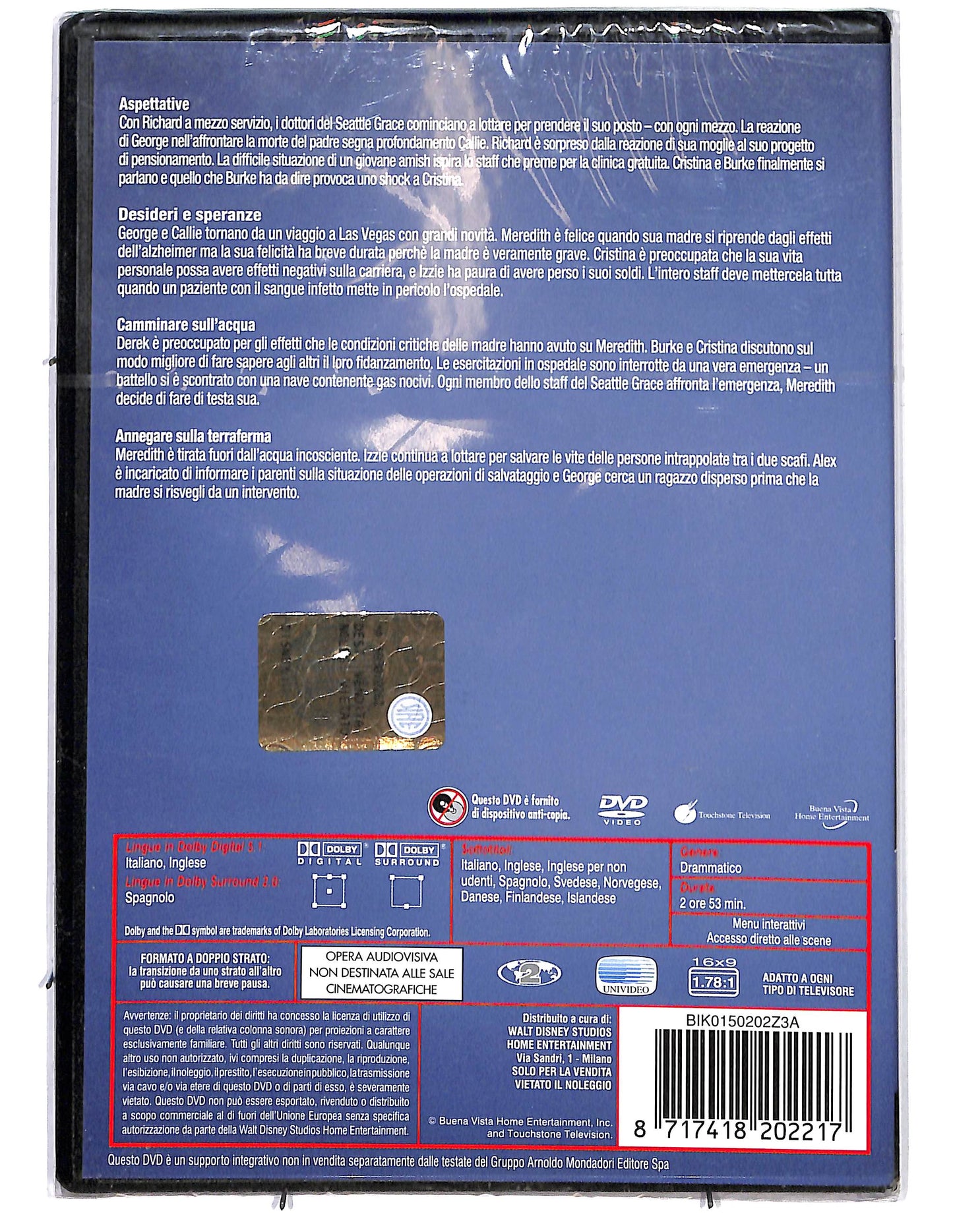 EBOND Grey's Anatomy Terza serie Episodi 13-16 DVD D637643