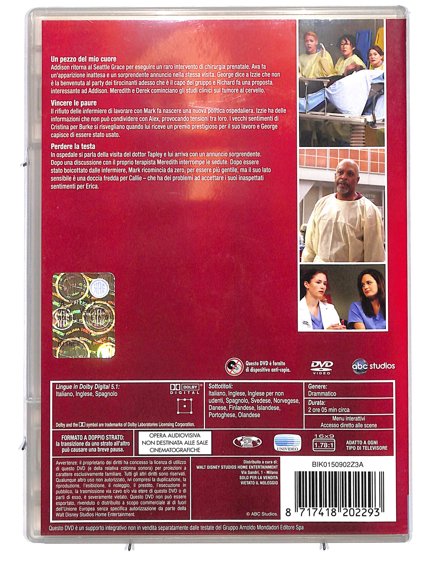 EBOND Grey's Anatomy Quarta serie Disco 4 Ep 19-15 DVD D637704