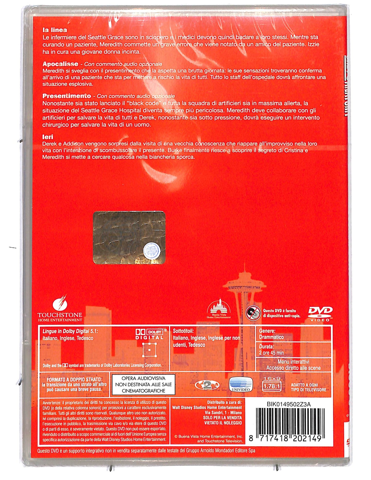 EBOND Grey's Anatomy Seconda serie Disco 5 Ep.15-18 DVD D637715