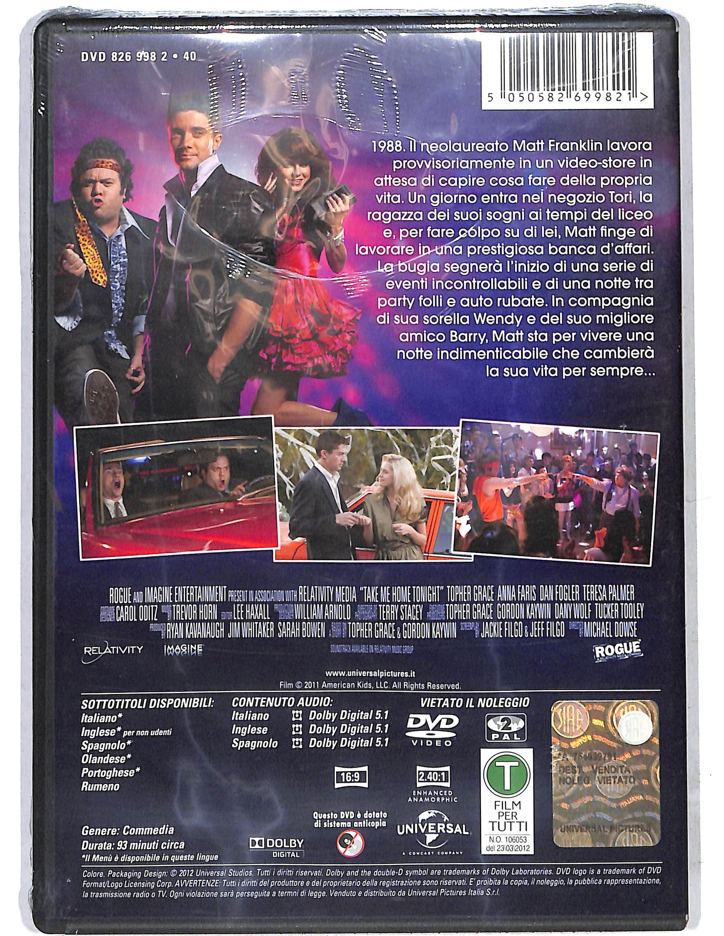 EBOND Take Me Home Tonight Tutto in una notte DVD D637827