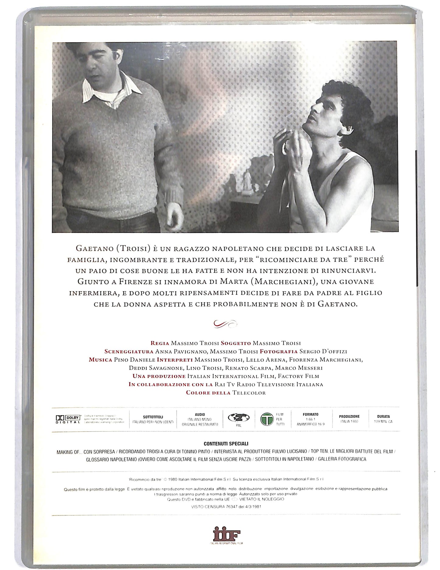 EBOND Ricomincio da tre EDITORIALE DVD D637930