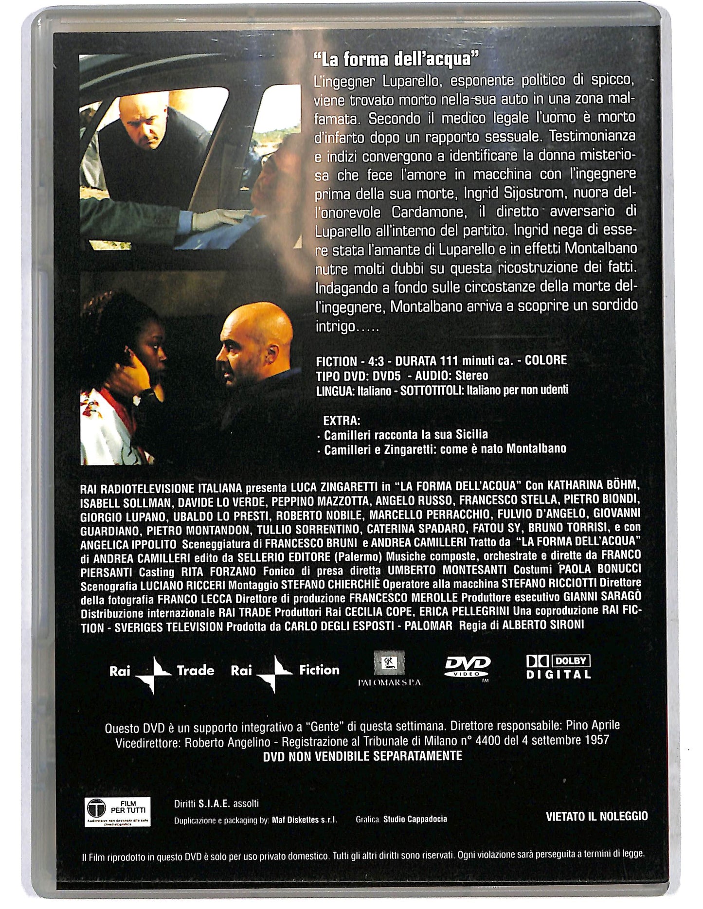 EBOND Il commissario Montalbano La forma dell'acqua vol.7 EDITORIALE DVD D638035