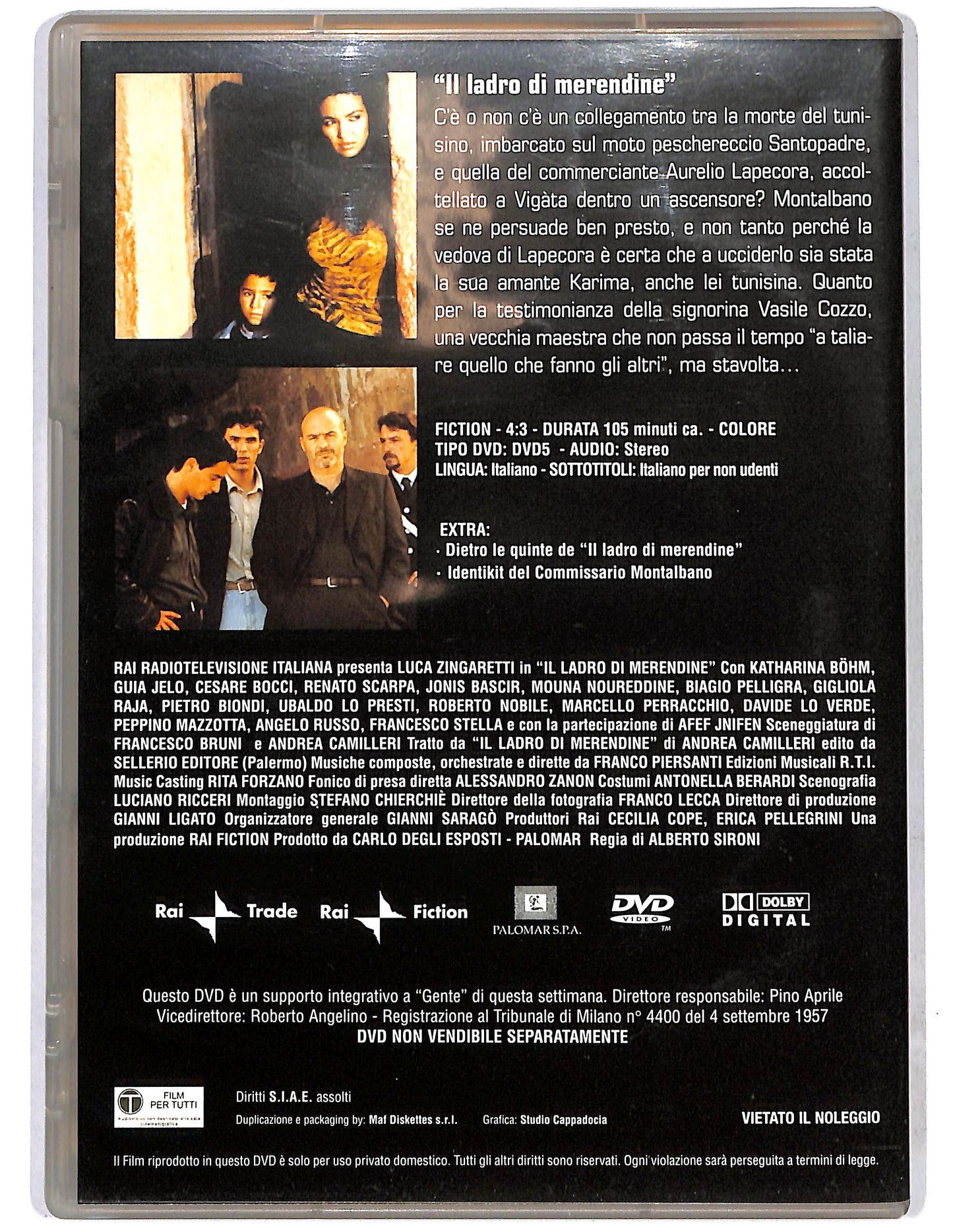 EBOND Il commissario Montalbano Il ladro di merendine vol.5 EDITORIALE DVD D638042