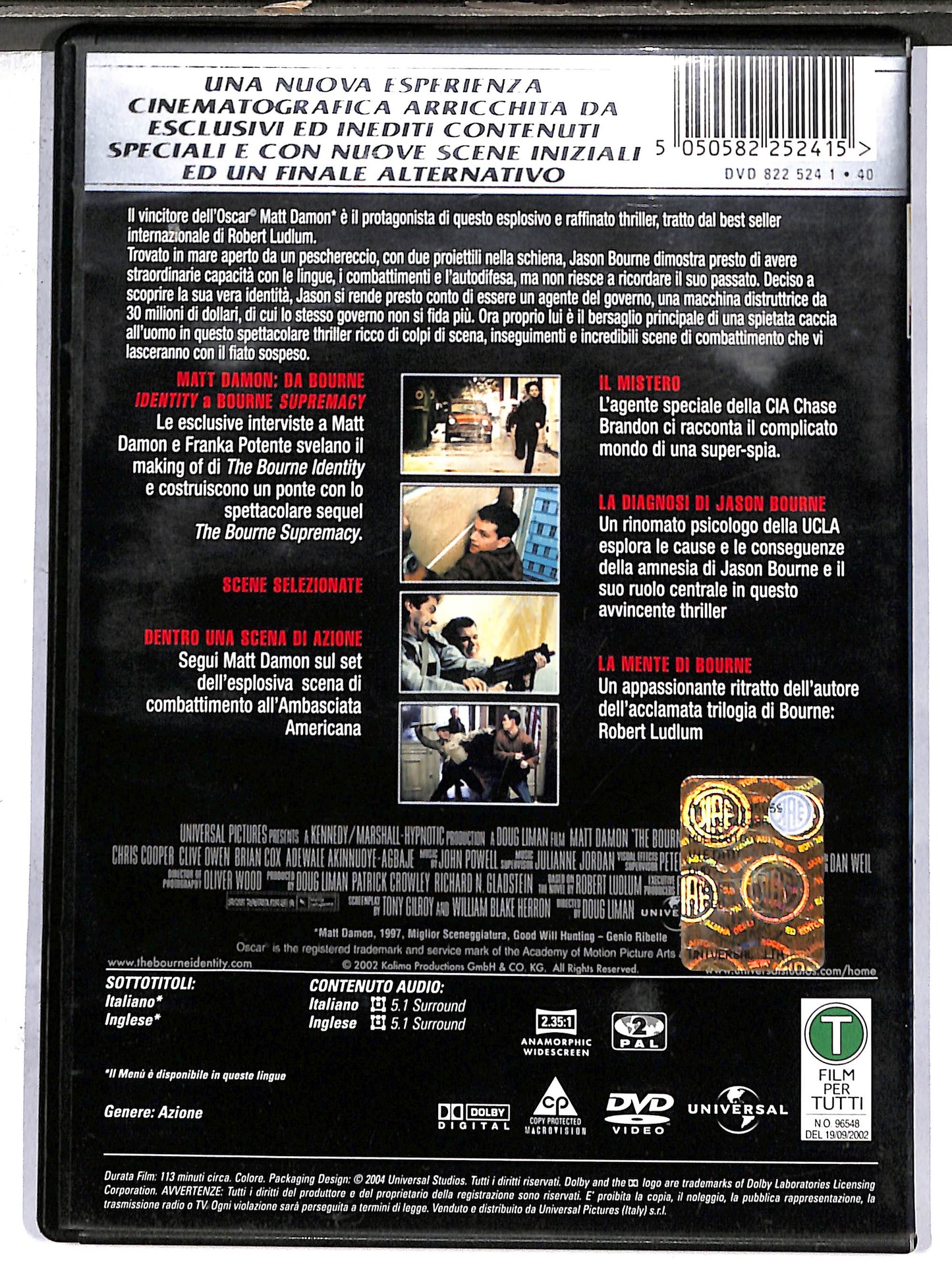 EBOND the bourne identity EDIZIONE SPECIALE DVD D638222
