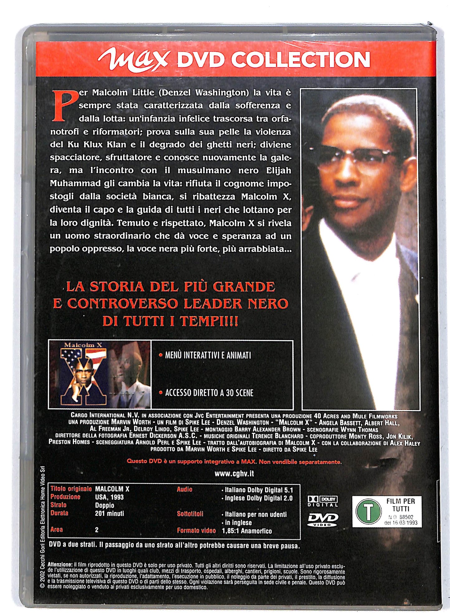 EBOND Malcolm X EDITORIALE DVD D638322