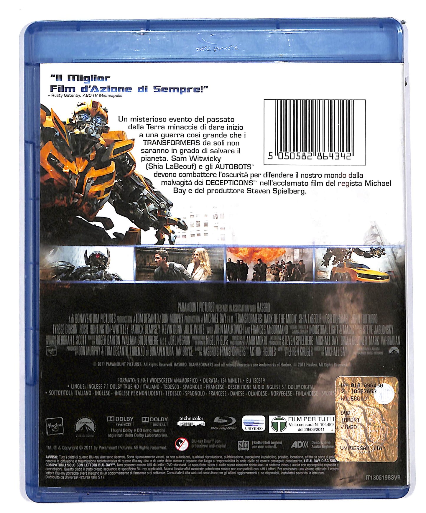 EBOND Transformers 3 Noleggio BLURAY D638534