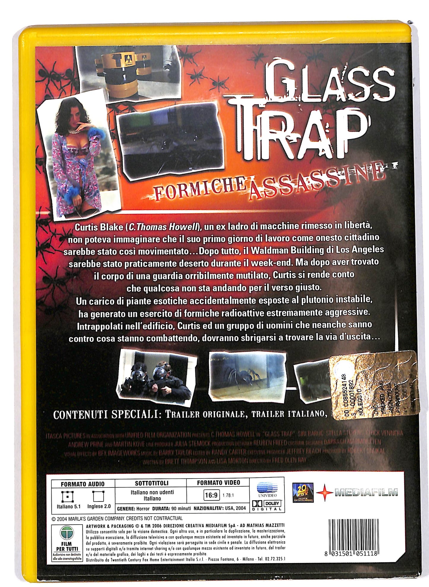 EBOND Glass Trap Formiche Assassine NOLEGGIO DVD D639645