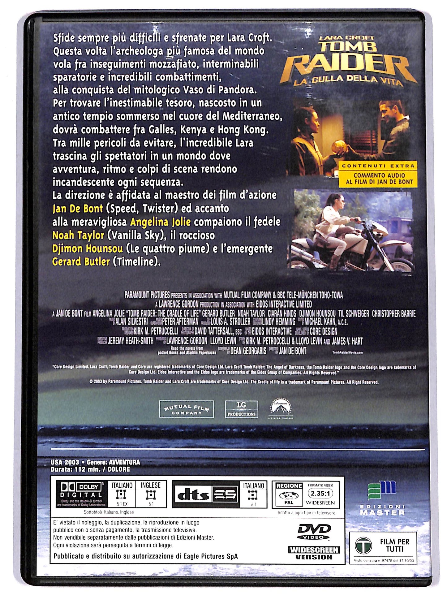 EBOND Tomb Raider - La culla della vita EDITORIALE DVD D639716