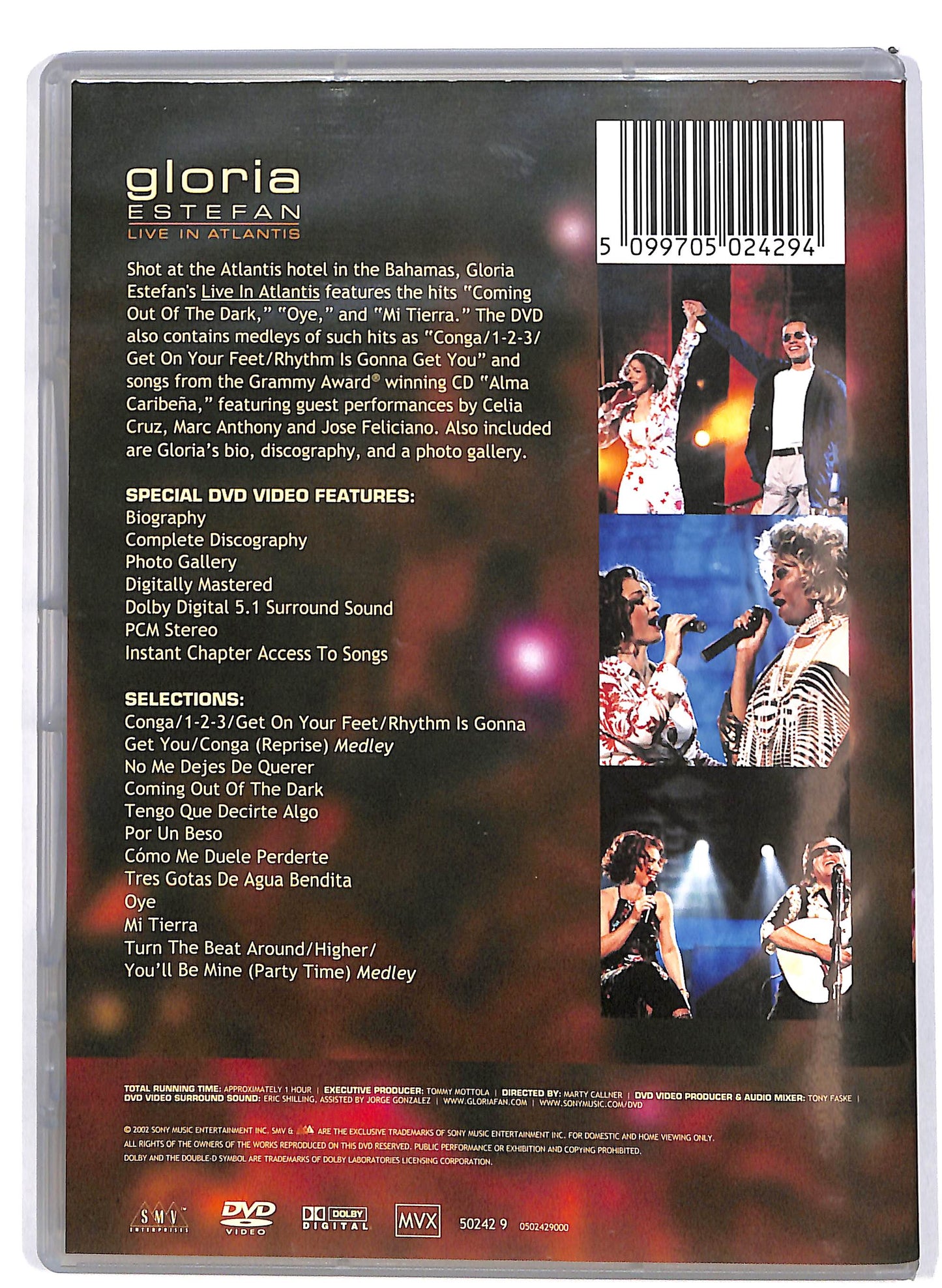 EBOND Gloria Estefan Live In Atlantis DVD D639809