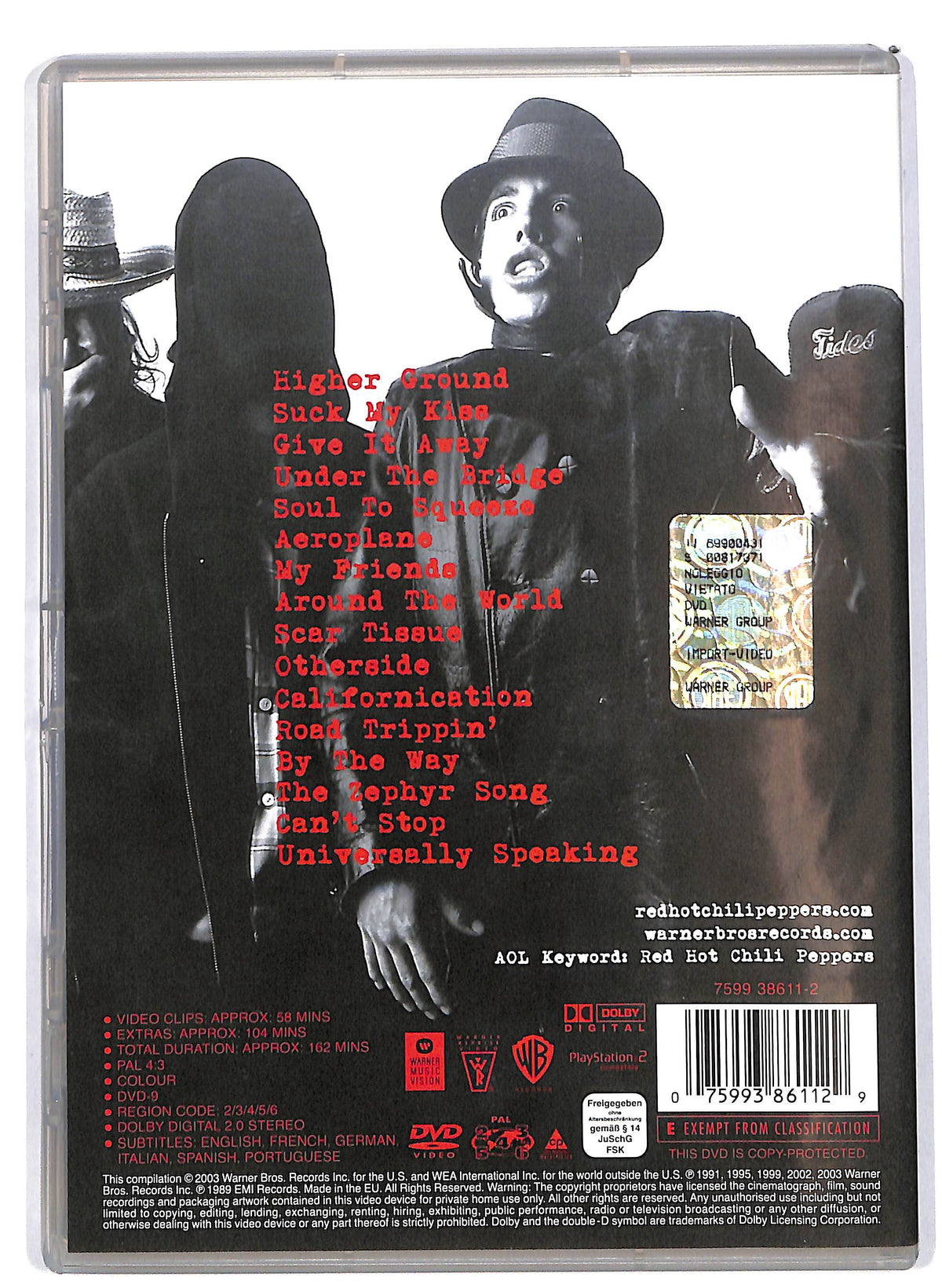 EBOND Red Hot Chili Peppers Greatest Videos DVD D639841