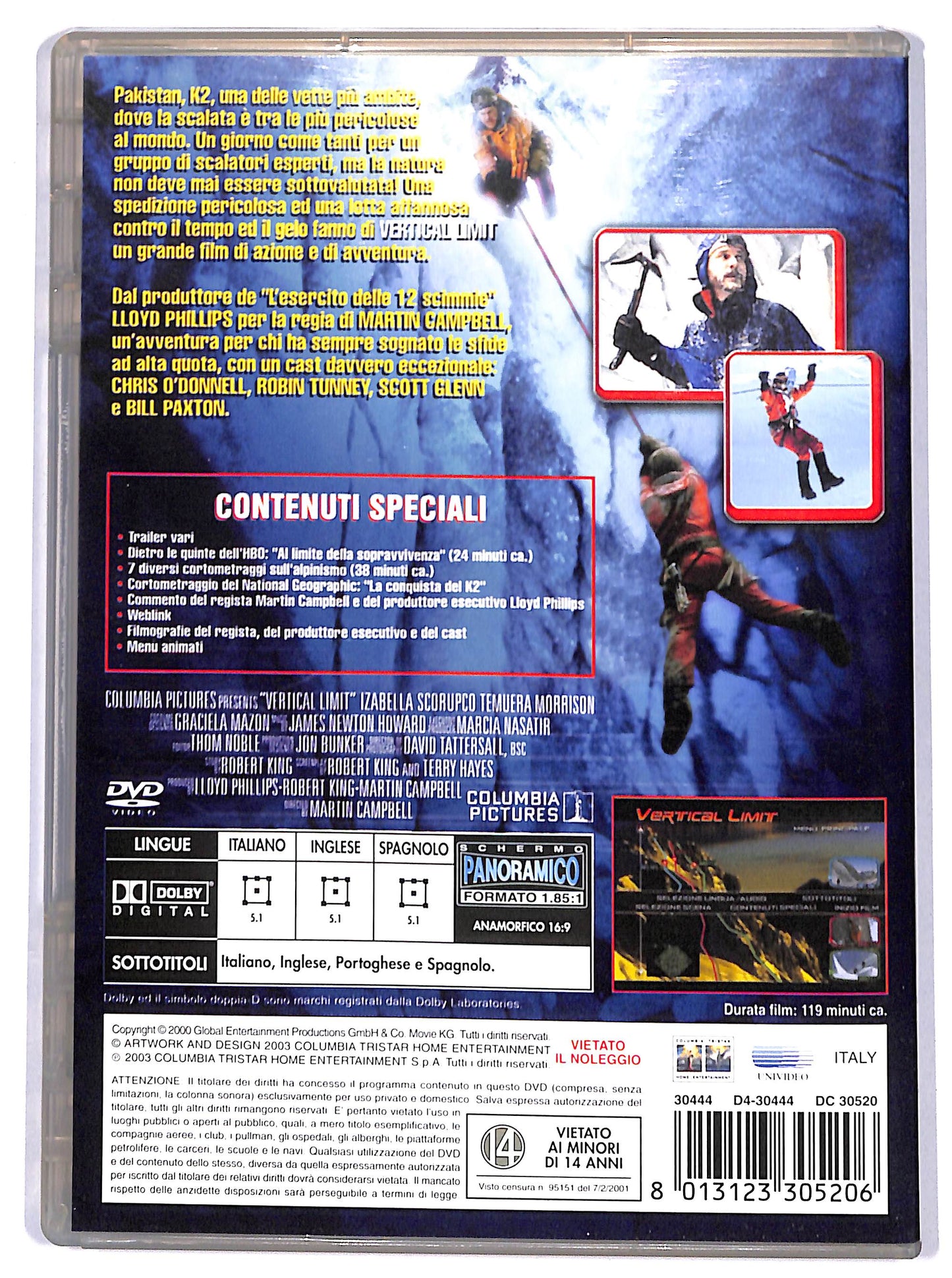 EBOND vertical limit DVD D640001