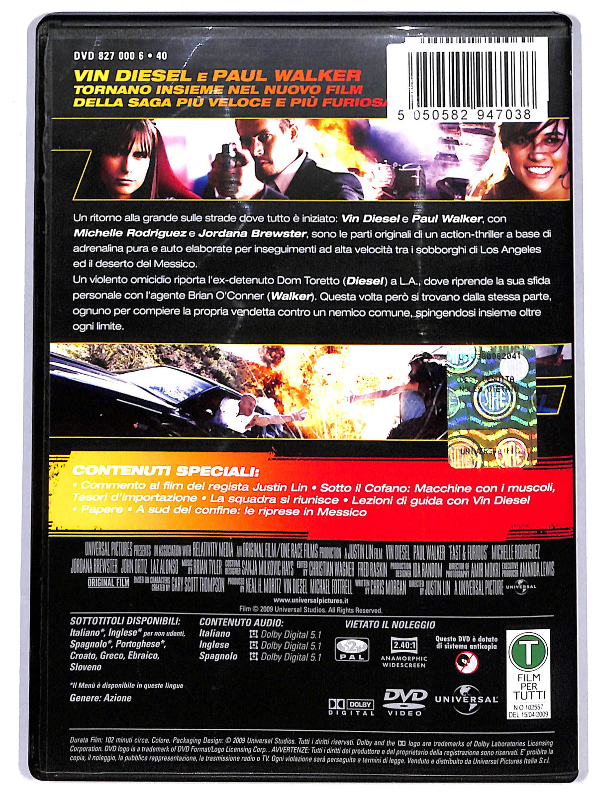 EBOND Fast & Furious - Solo parti originali DVD D640025